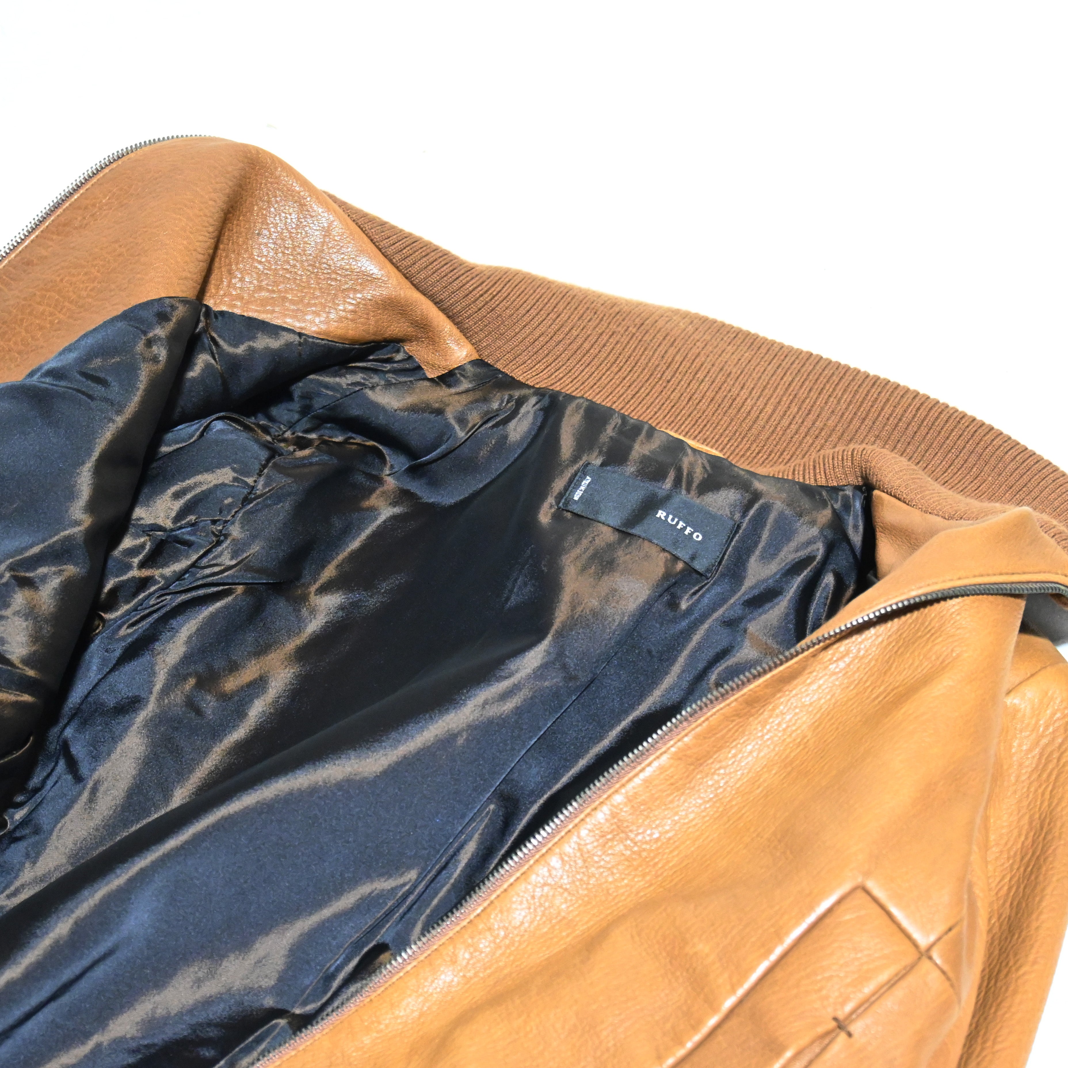 RUFFO Leather zip-up Blouson Mens / ルッフォ レザー ジップアップ ブルゾン ジャケット メンズ 40