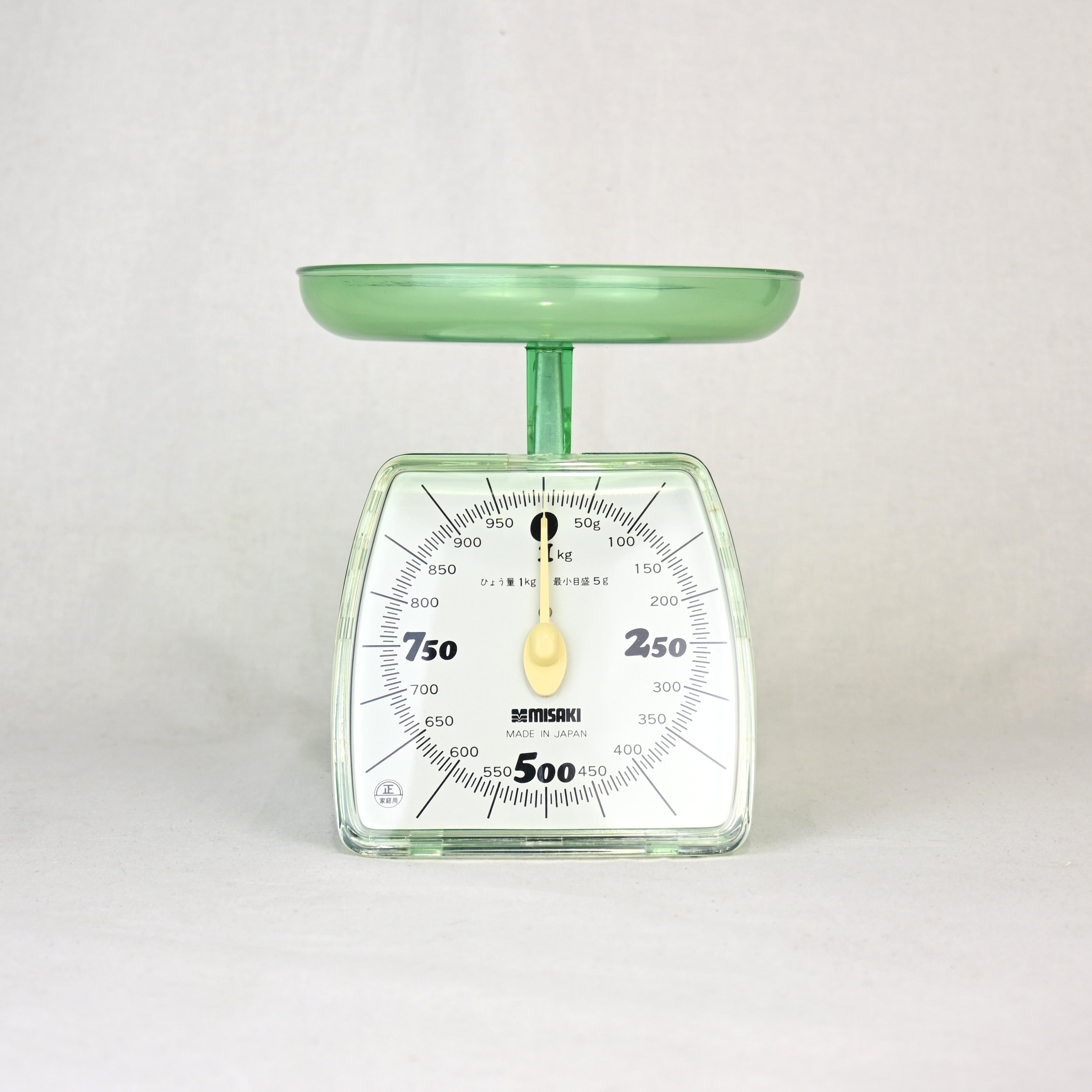 Skeleton green Kitchen scale MISAKI Japan vintage Retropop / スケルトン グリーン キッチンスケール 上皿計り ミサキ ジャパンヴィンテージ レトロポップ