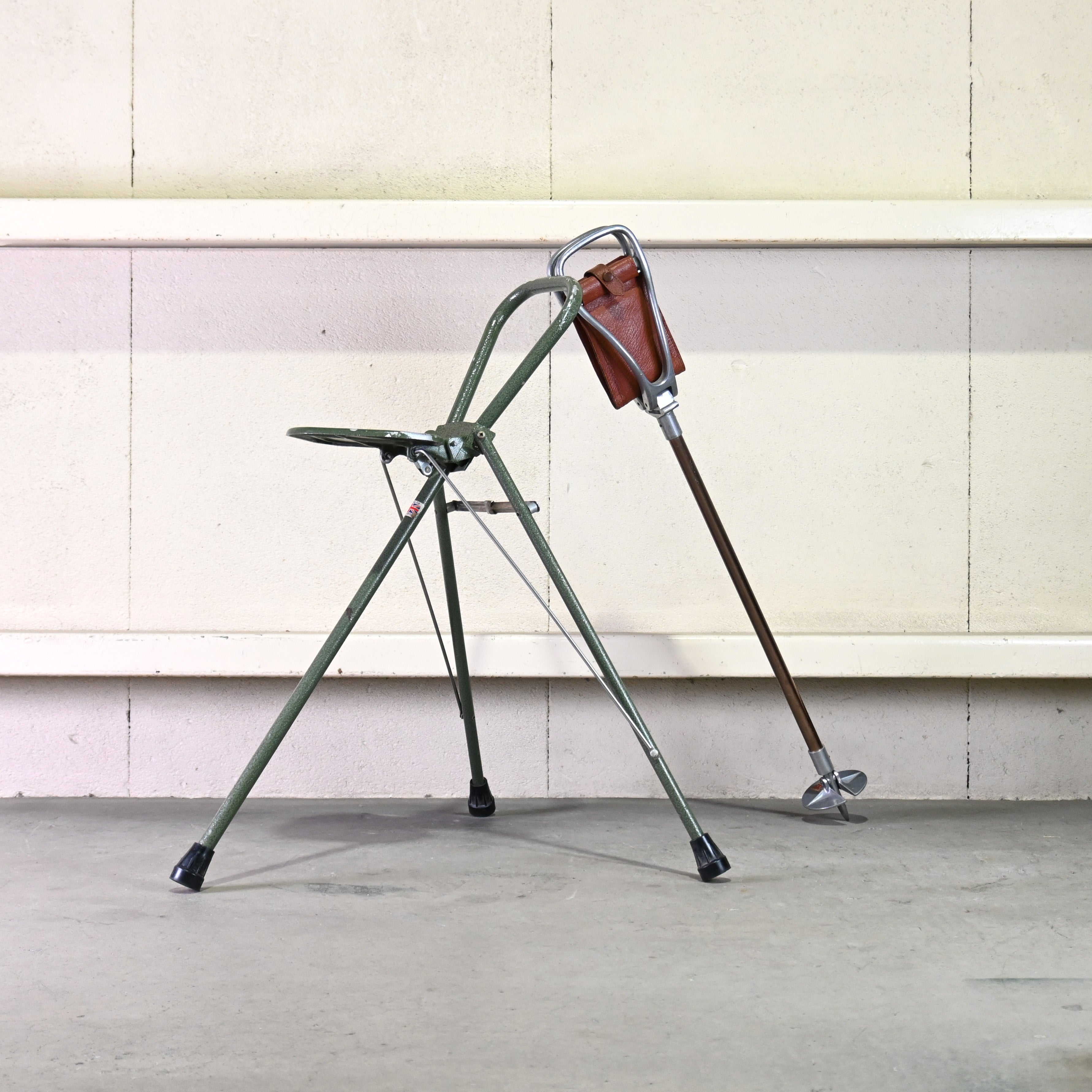 England vintage Gamebird shooting stick Stick chair Outdoor tool / イギリスヴィンテージ ゲームバード社 シューティングステッキ ステッキチェア アウトドアツール