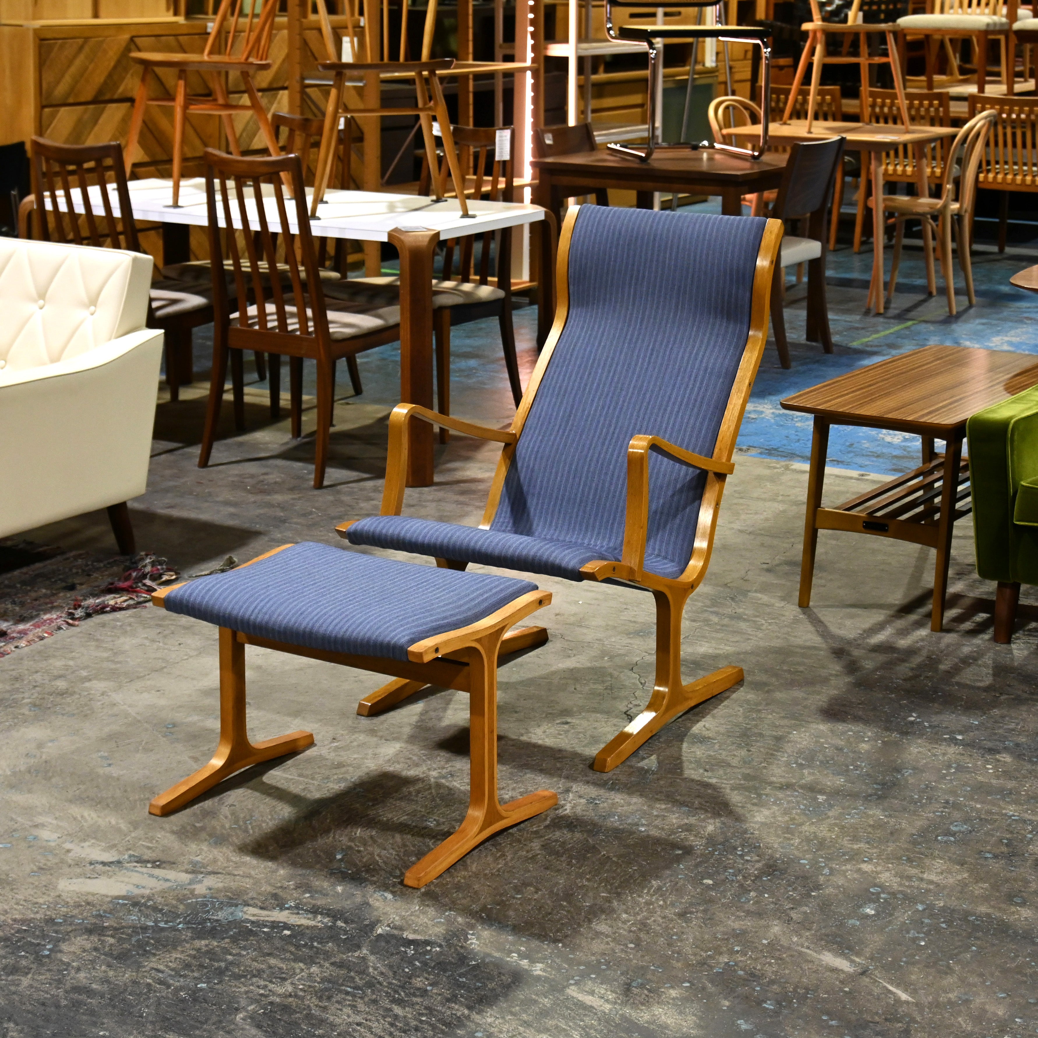 Tendo mokko Mitsumasa Sugasawa Heron Vintage High back chair Oakwood × UK Fabric Remake Japanese modern style / 天童木工 菅澤光政 ヘロン ヴィンテージ ハイバックチェア オーク材 × ファブリック リメイク ジャパニーズモダンスタイル