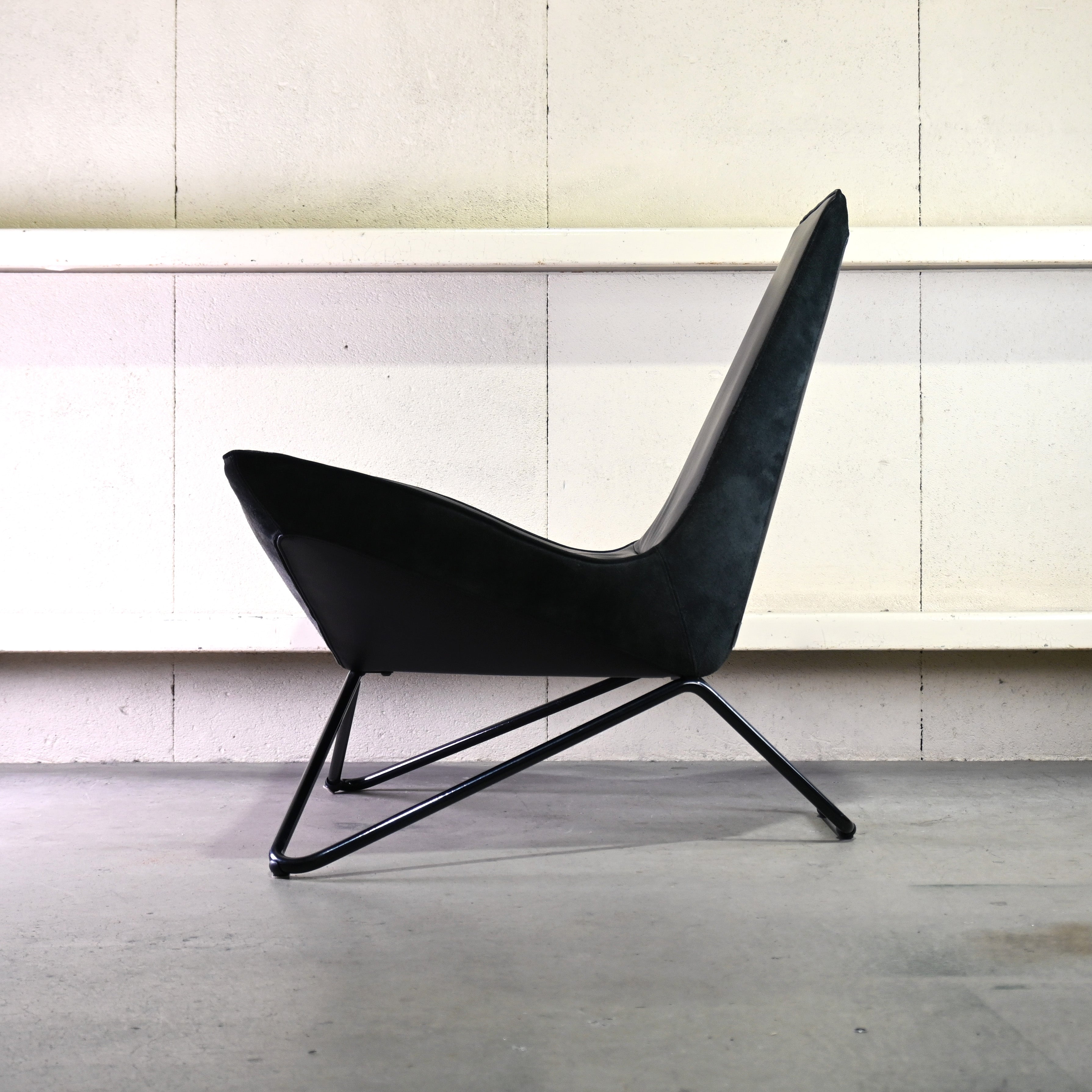 Walter Knoll UNStudio Ben van Berkel MYchair Leather Armchair Black German furniture Western design / ウォルター・ノル UNスタジオ ベン・ファン・ベルケル マイチェア レザーアームチェア ブラック ドイツ家具 西欧デザイン