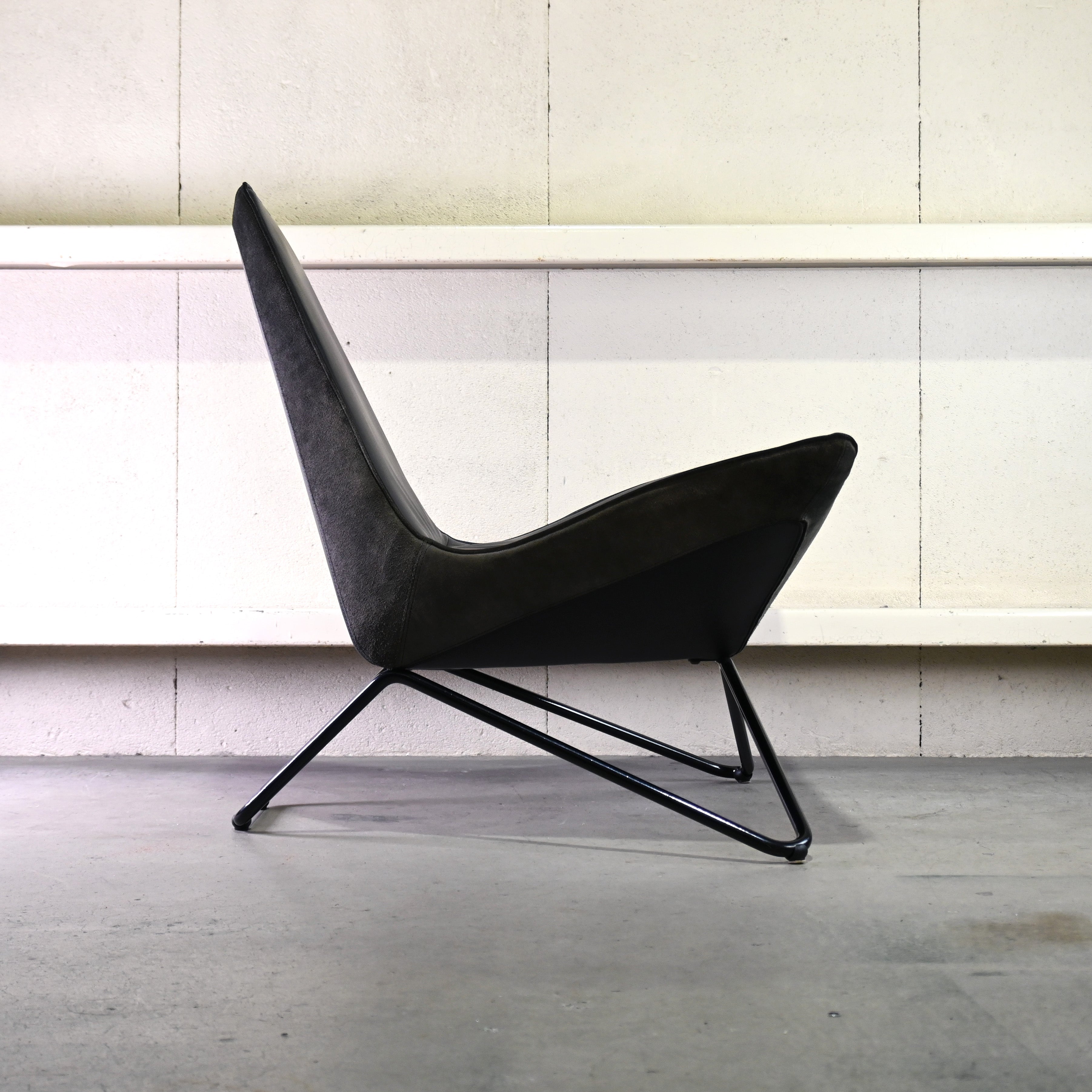 Walter Knoll UNStudio Ben van Berkel MYchair Leather Armchair Black German furniture Western design / ウォルター・ノル UNスタジオ ベン・ファン・ベルケル マイチェア レザーアームチェア ブラック ドイツ家具 西欧デザイン