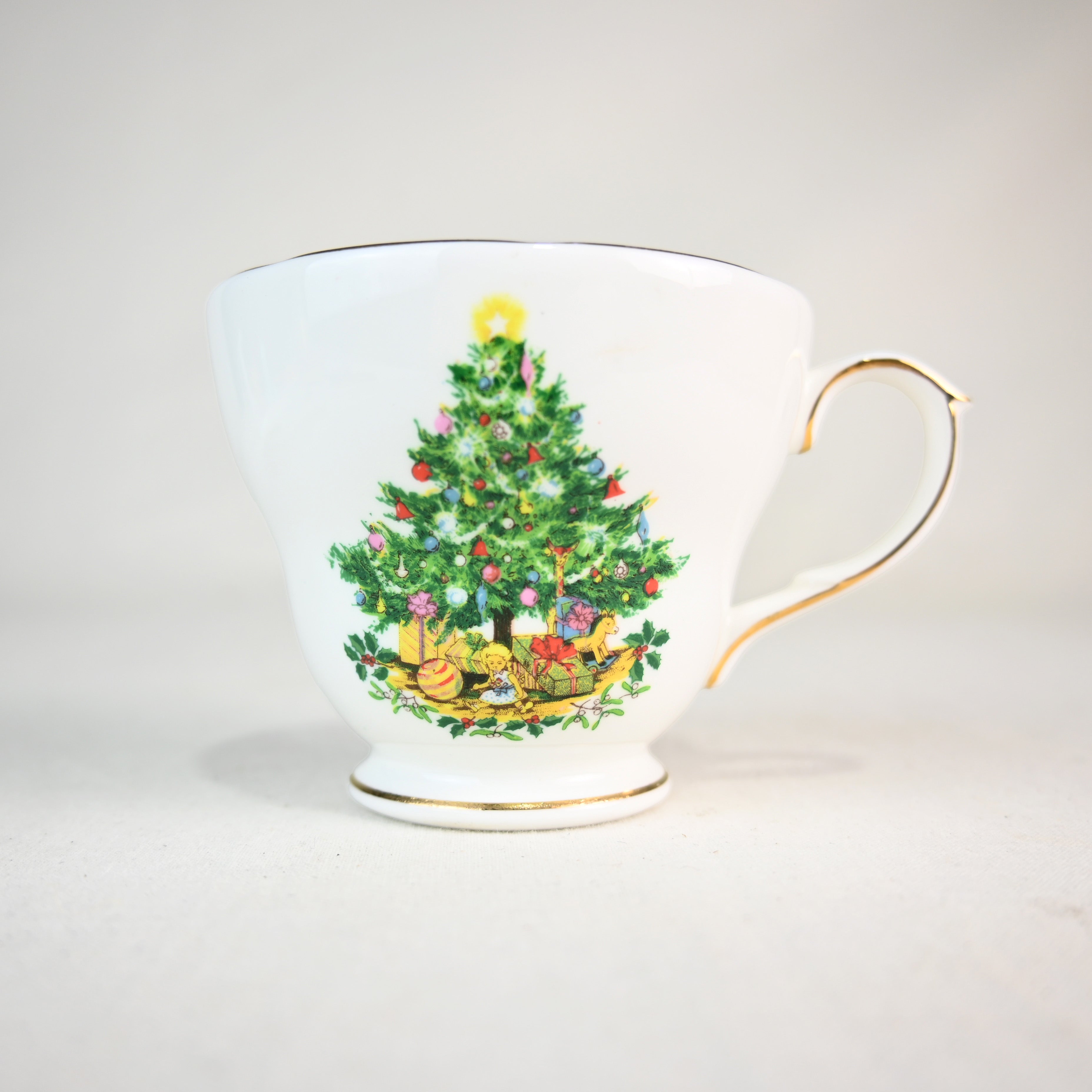 DUCHESS Christmas C＆S UK Vintage / ダッチェス カップ＆ソーサー イギリス ヴィンテージ