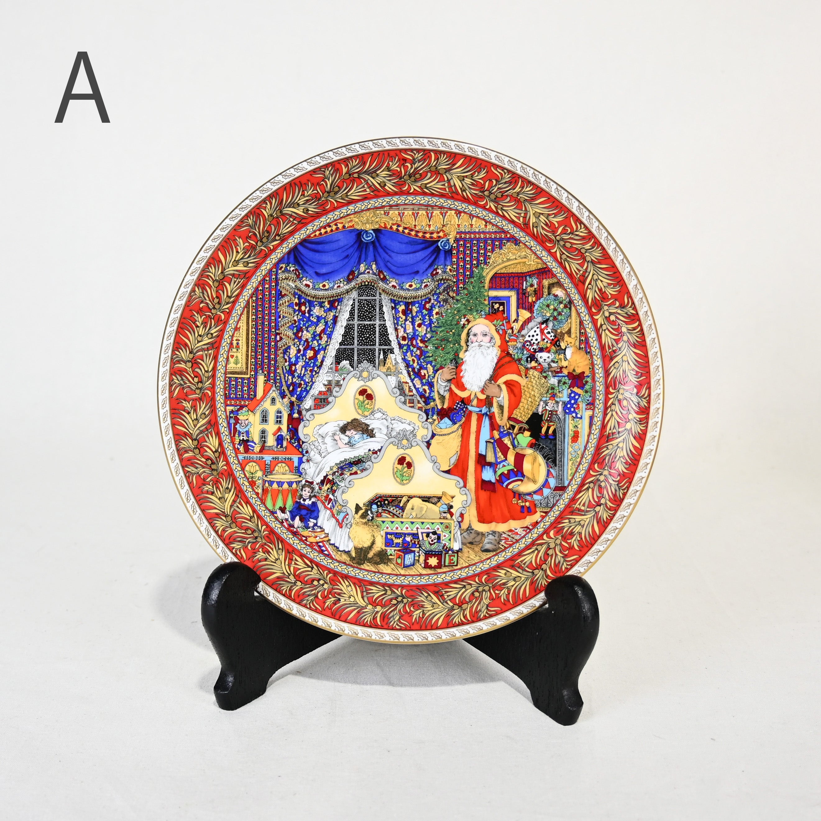 ROYAL WORCESTER CHRISTMAS 1993 The Snow Queen 1995 Plate UK Vintage / ロイヤル・ウースター クリスマス 雪の女王 絵皿 プレート イギリス 90年代 ヴィンテージ