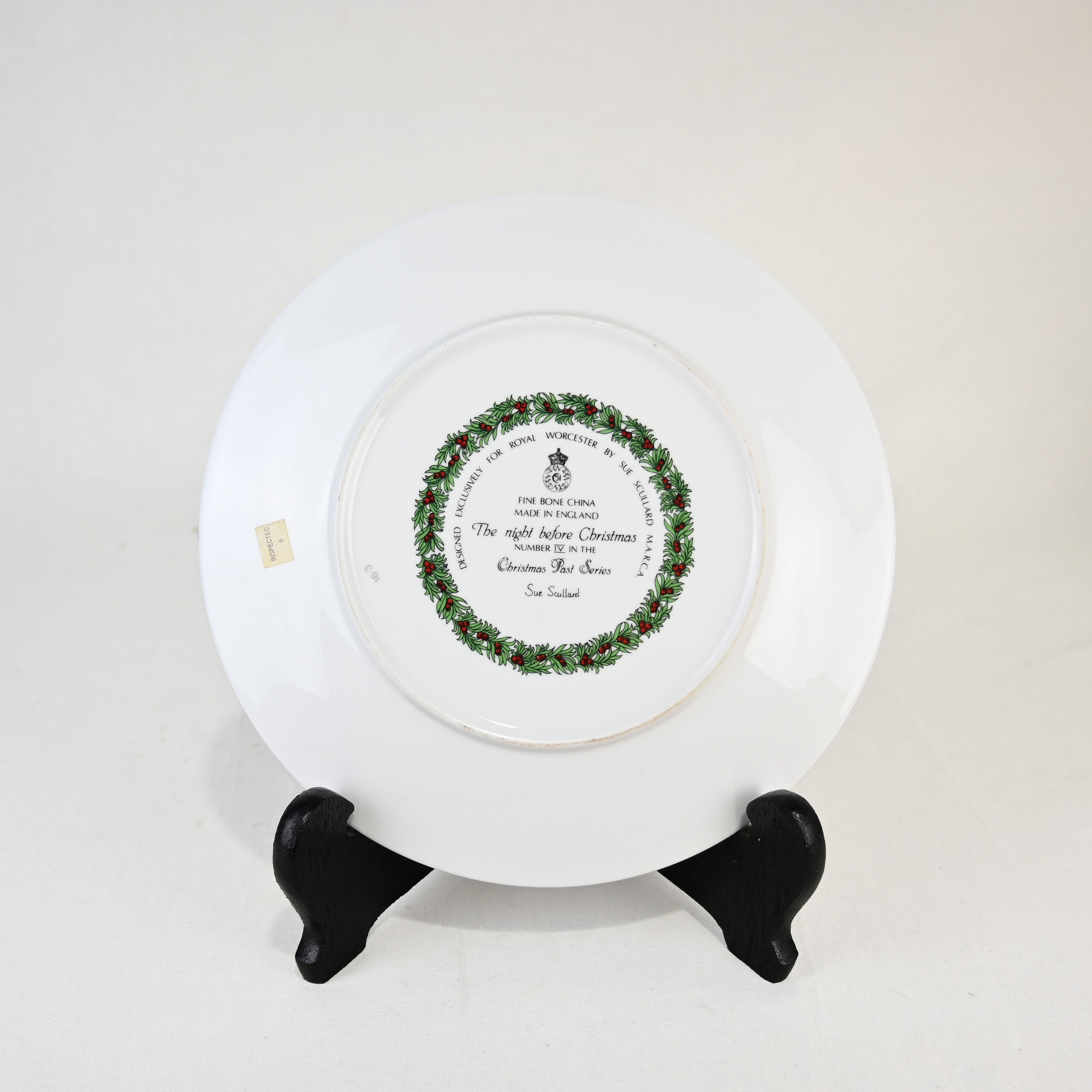 ROYAL WORCESTER CHRISTMAS 1993 The Snow Queen 1995 Plate UK Vintage / ロイヤル・ウースター クリスマス 雪の女王 絵皿 プレート イギリス 90年代 ヴィンテージ
