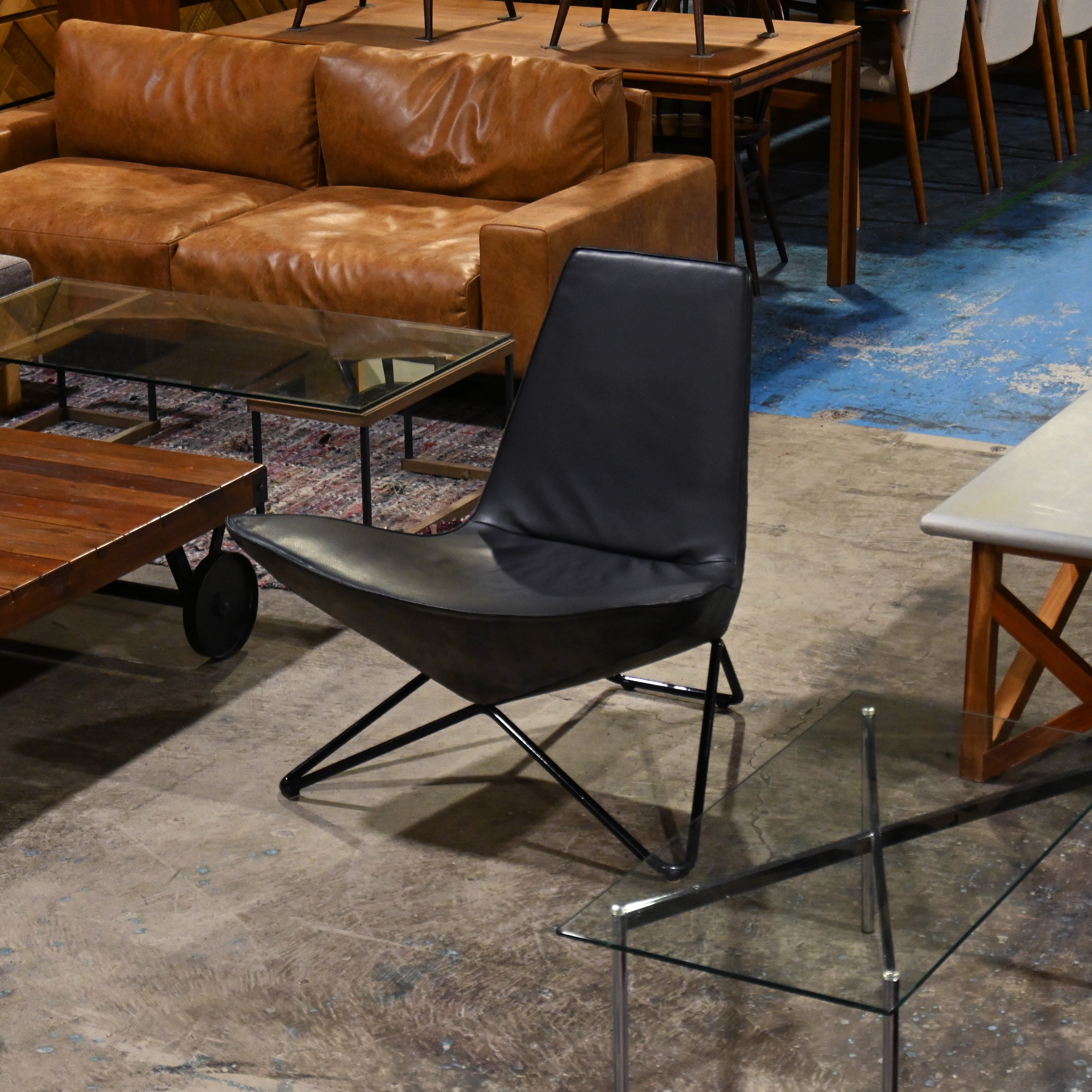 Walter Knoll UNStudio Ben van Berkel MYchair Leather Armchair Black German furniture Western design / ウォルター・ノル UNスタジオ ベン・ファン・ベルケル マイチェア レザーアームチェア ブラック ドイツ家具 西欧デザイン