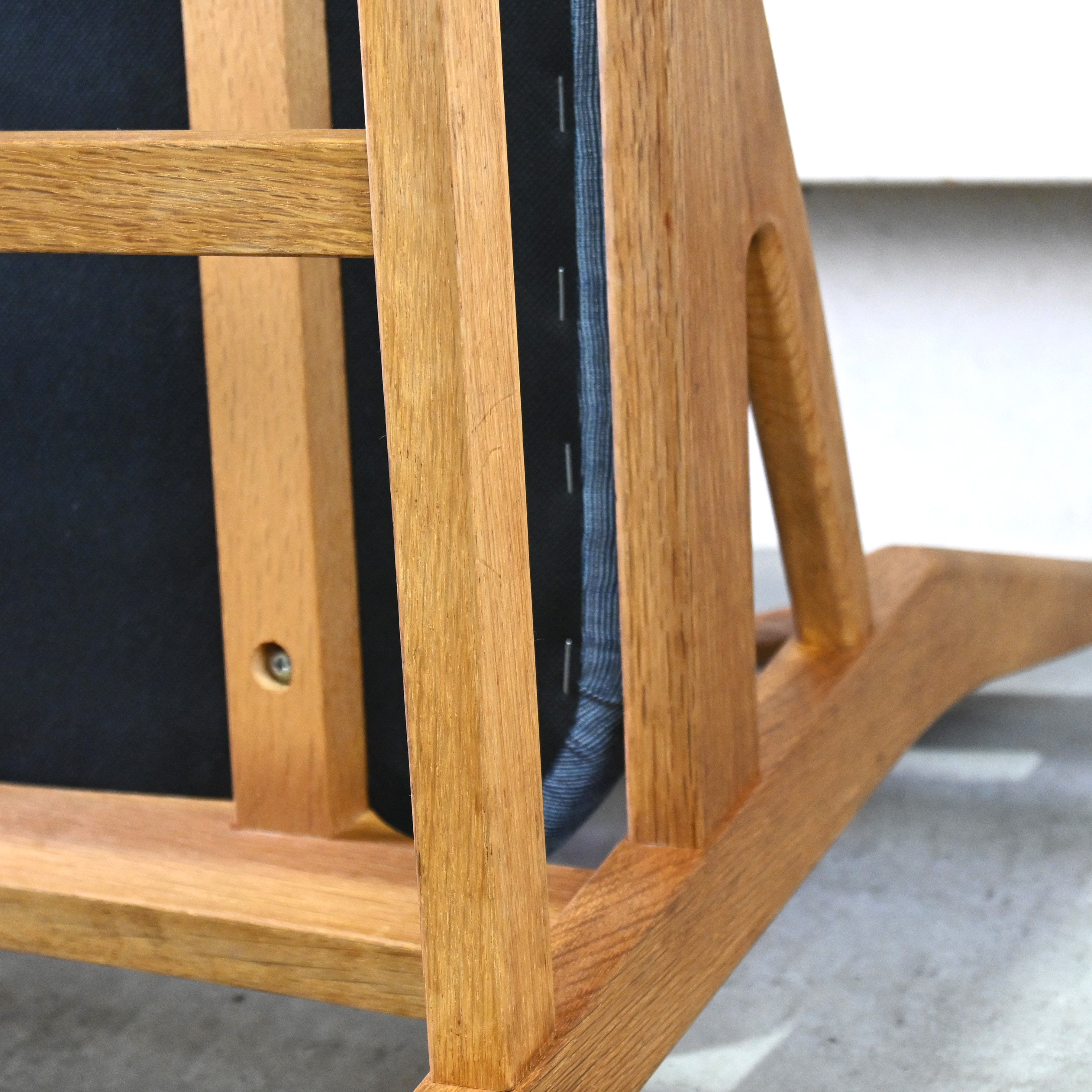 Oak Village Brunch chair Oakwood Inlay back UK fabric Remake Japanese modern design / オークヴィレッジ ブランチチェア オーク材 象嵌 英国生地 リメイク ジャパニーズモダンデザイン