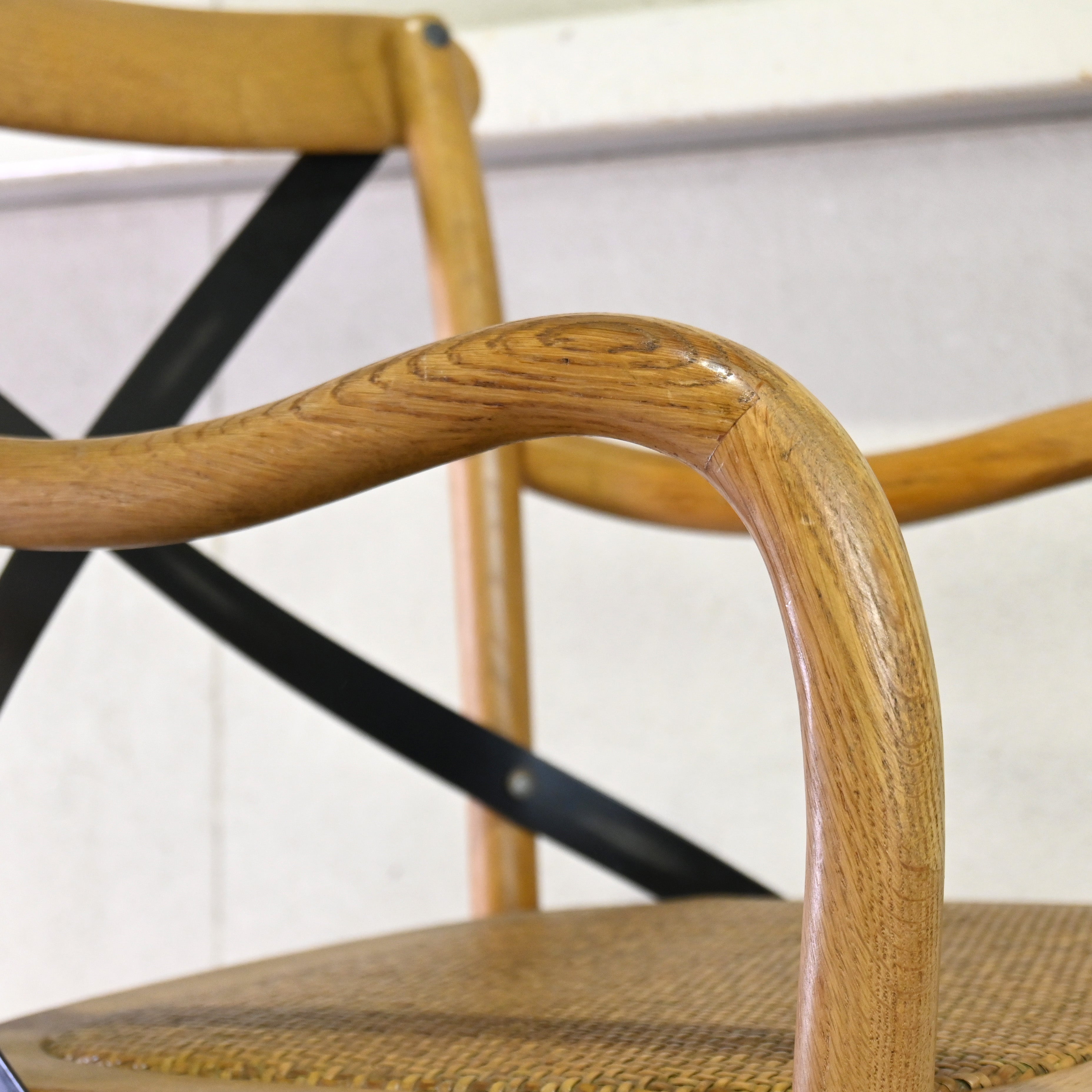 CRASH GATE Knot antiques X-BACK CHAIR II Rattan × Oakwood × Steel European cafe style / クラッシュゲート ノットアンティークス クロスバックチェア ラタン × オーク × スチール ヨーロピアンカフェスタイル