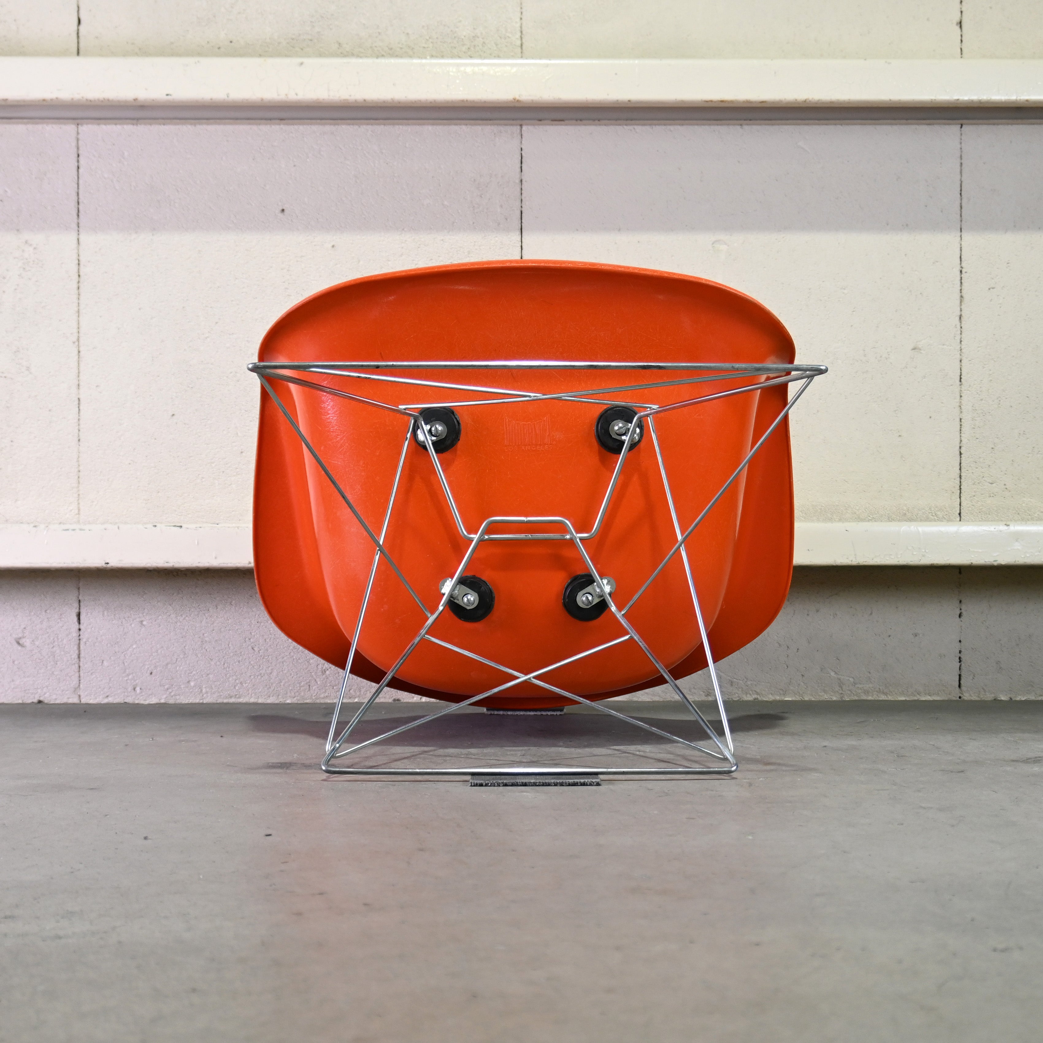 MODERNICA Arm shell chair Cats cradle base FRP Orange Midcentury style / モダニカ アームシェルチェア キャッツクレイドルベース グラスファイバー オレンジ ミッドセンチュリースタイル