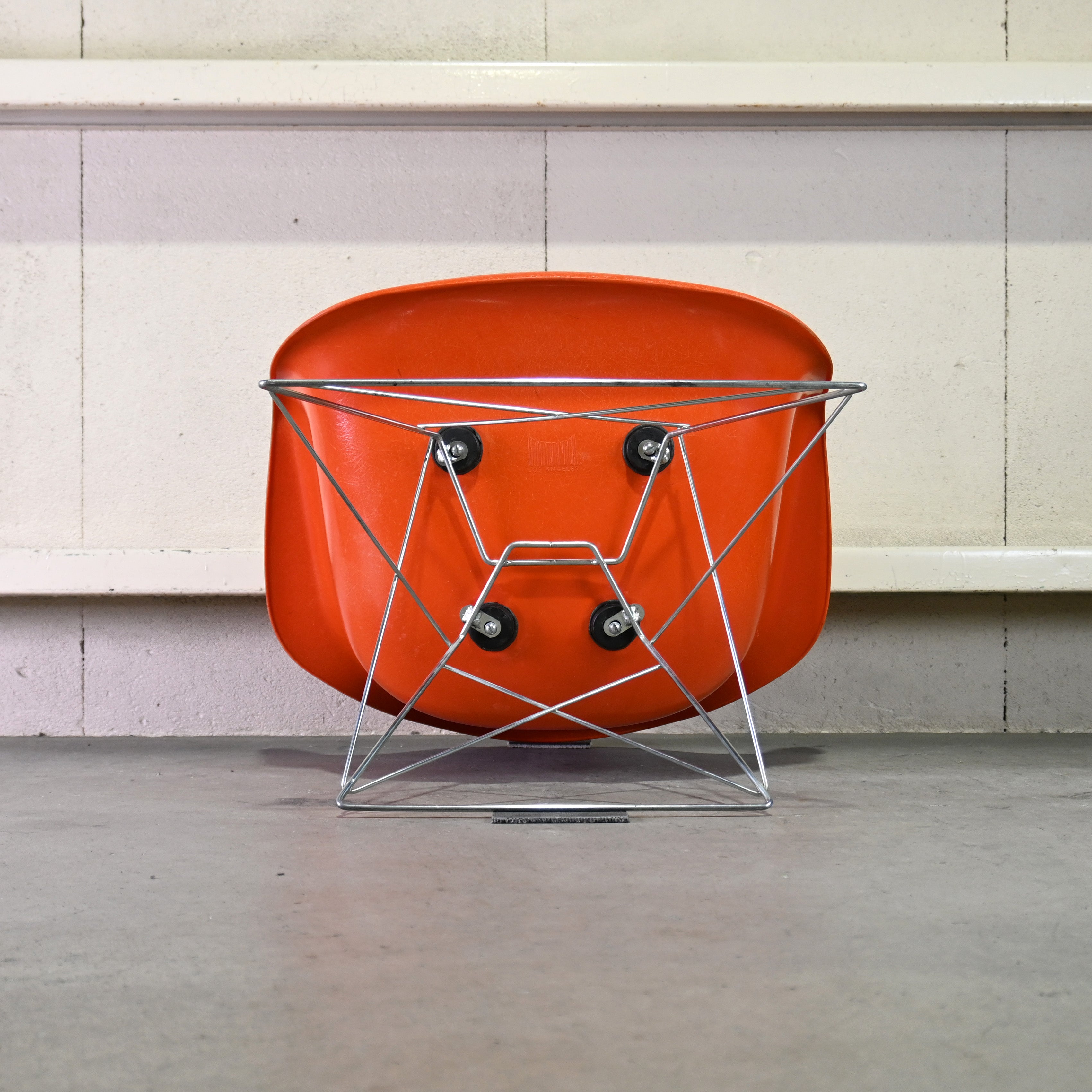 MODERNICA Arm shell chair Cats cradle base FRP Orange Midcentury style / モダニカ アームシェルチェア キャッツクレイドルベース グラスファイバー オレンジ ミッドセンチュリースタイル