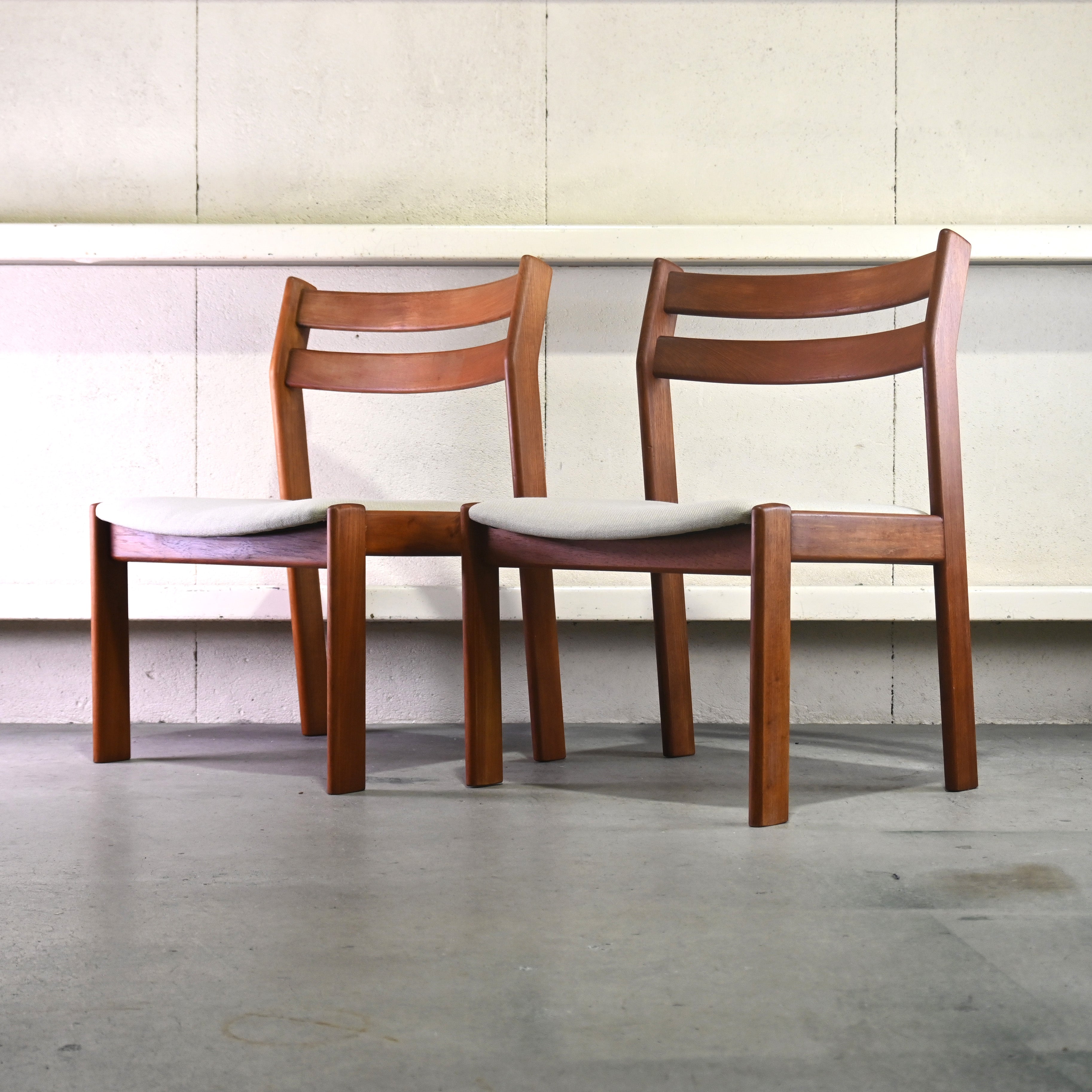 Tsuji mokko Armless wide chair Teakwood 1970's Japanese modern design / 辻木工 アームレス ワイドチェア チーク材 1970年代 ジャパニーズモダンデザイン
