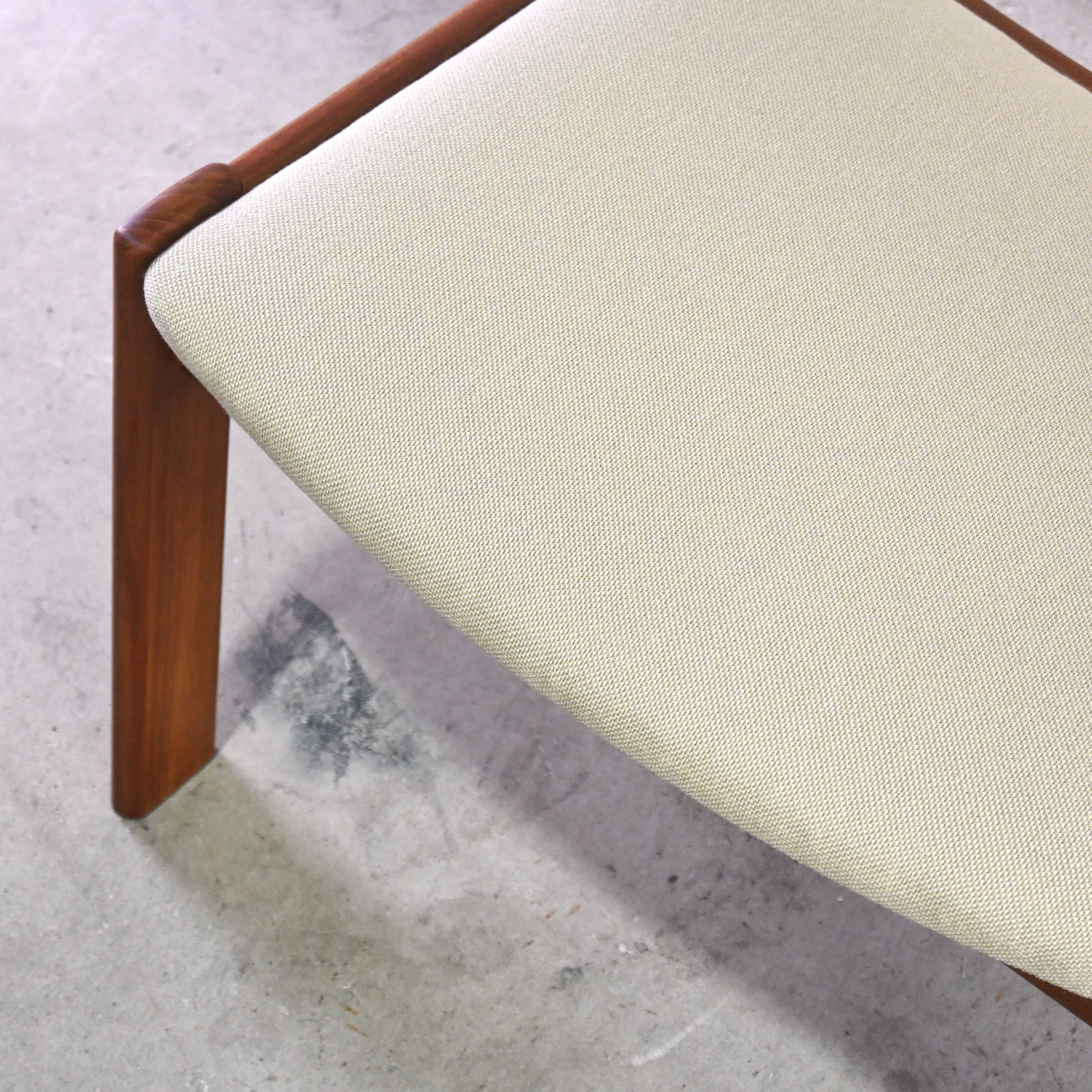 Tsuji mokko Armless wide chair Teakwood 1970's Japanese modern design / 辻木工 アームレス ワイドチェア チーク材 1970年代 ジャパニーズモダンデザイン