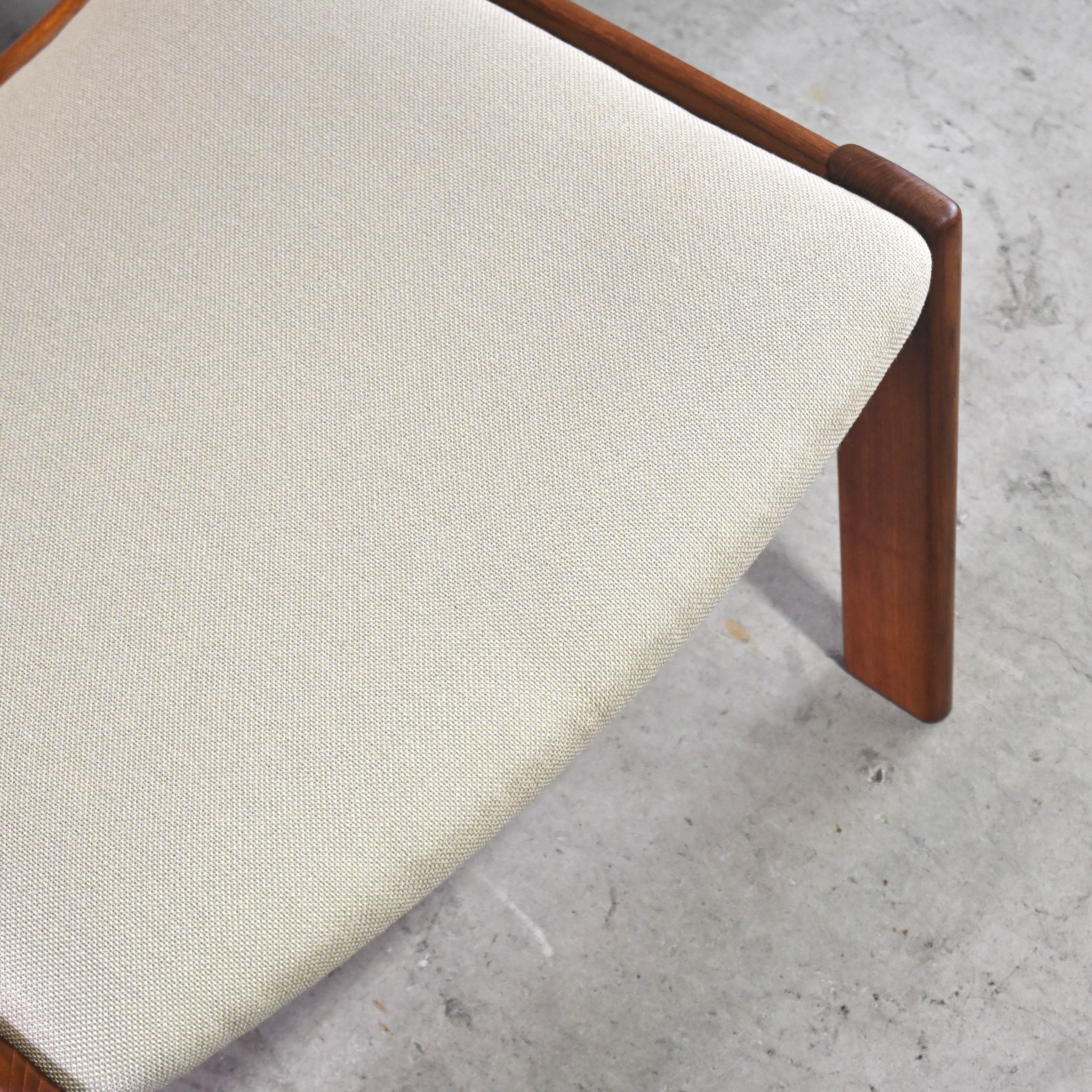 Tsuji mokko Armless wide chair Teakwood 1970's Japanese modern design / 辻木工 アームレス ワイドチェア チーク材 1970年代 ジャパニーズモダンデザイン