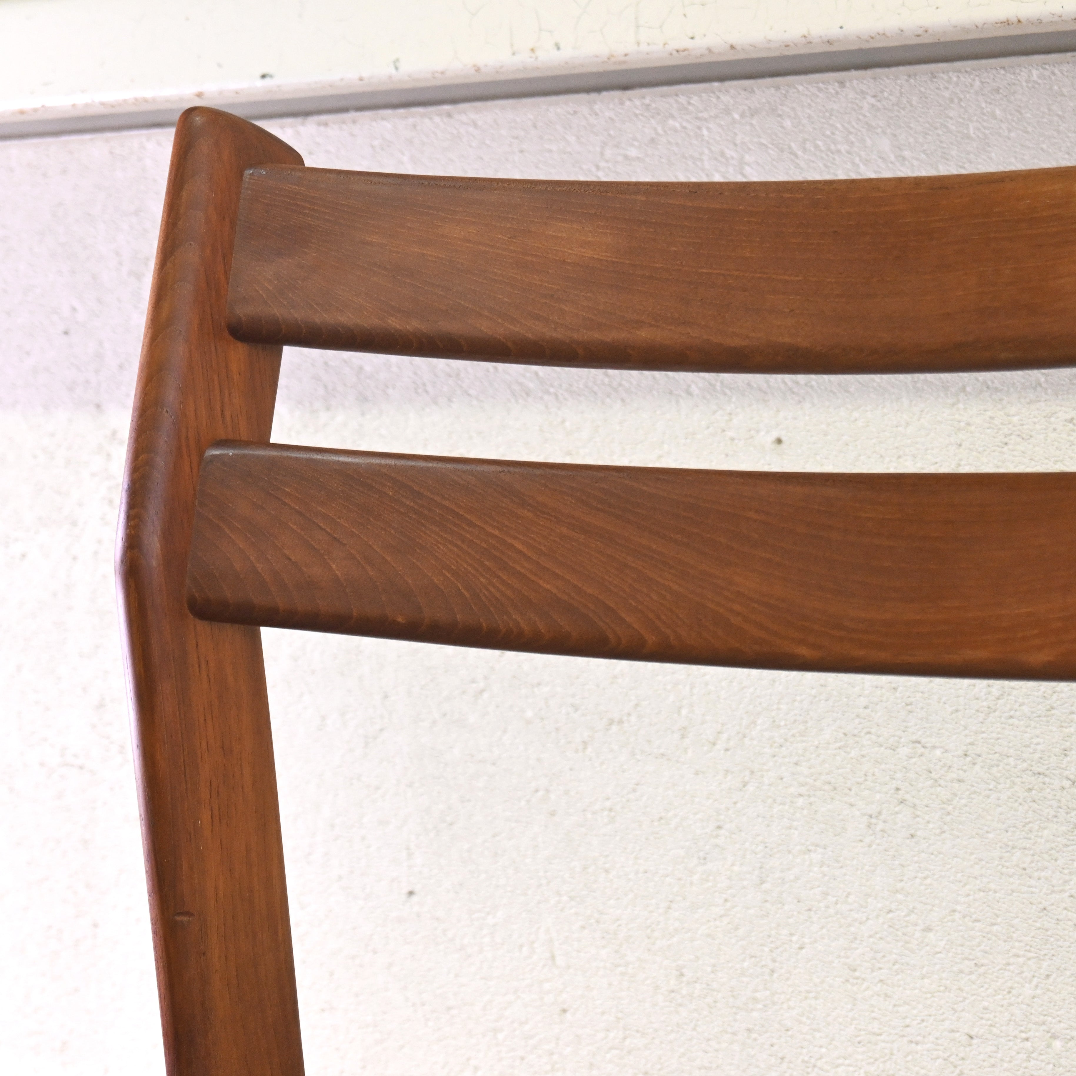 Tsuji mokko Armless wide chair Teakwood 1970's Japanese modern design / 辻木工 アームレス ワイドチェア チーク材 1970年代 ジャパニーズモダンデザイン
