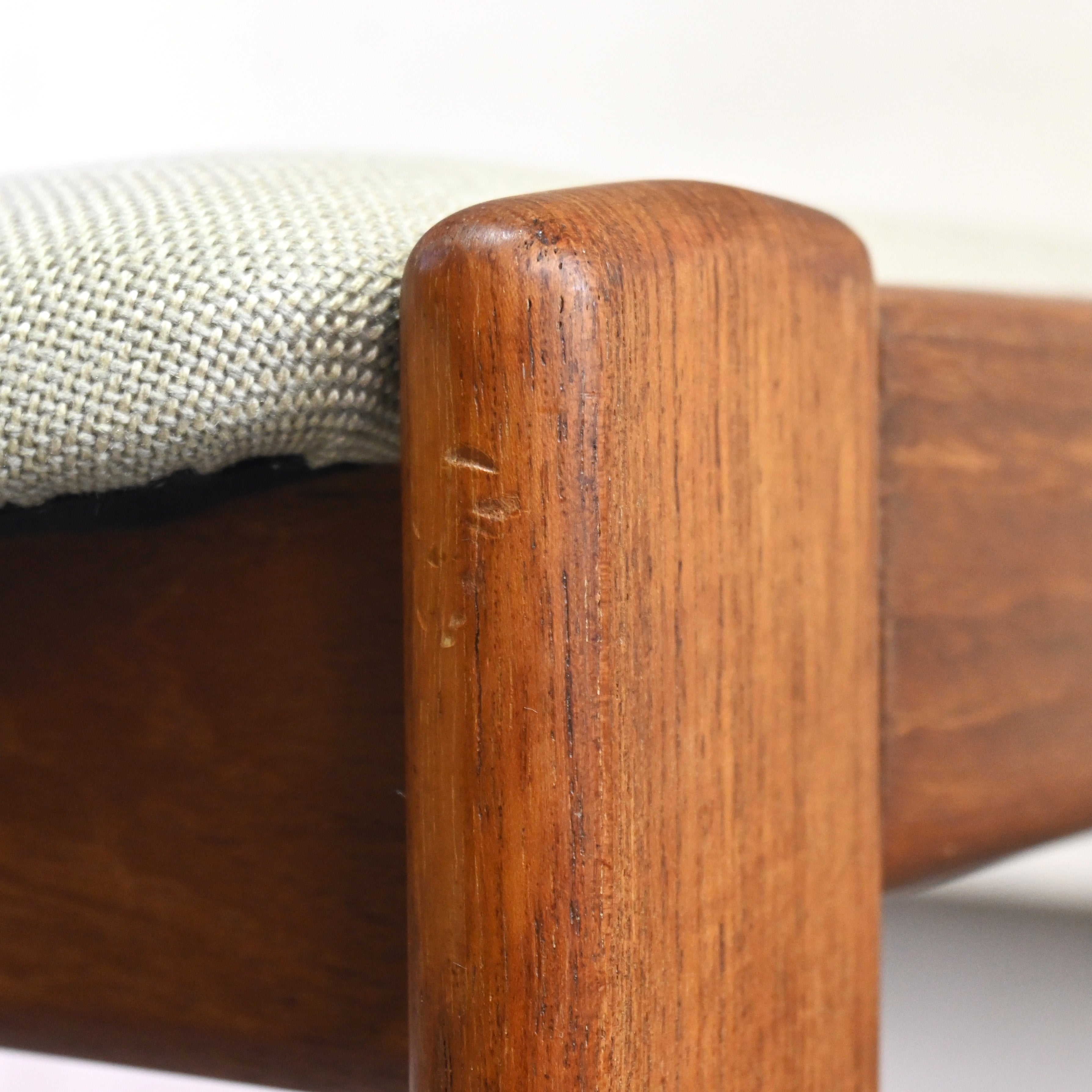 Tsuji mokko Armless wide chair Teakwood 1970's Japanese modern design / 辻木工 アームレス ワイドチェア チーク材 1970年代 ジャパニーズモダンデザイン