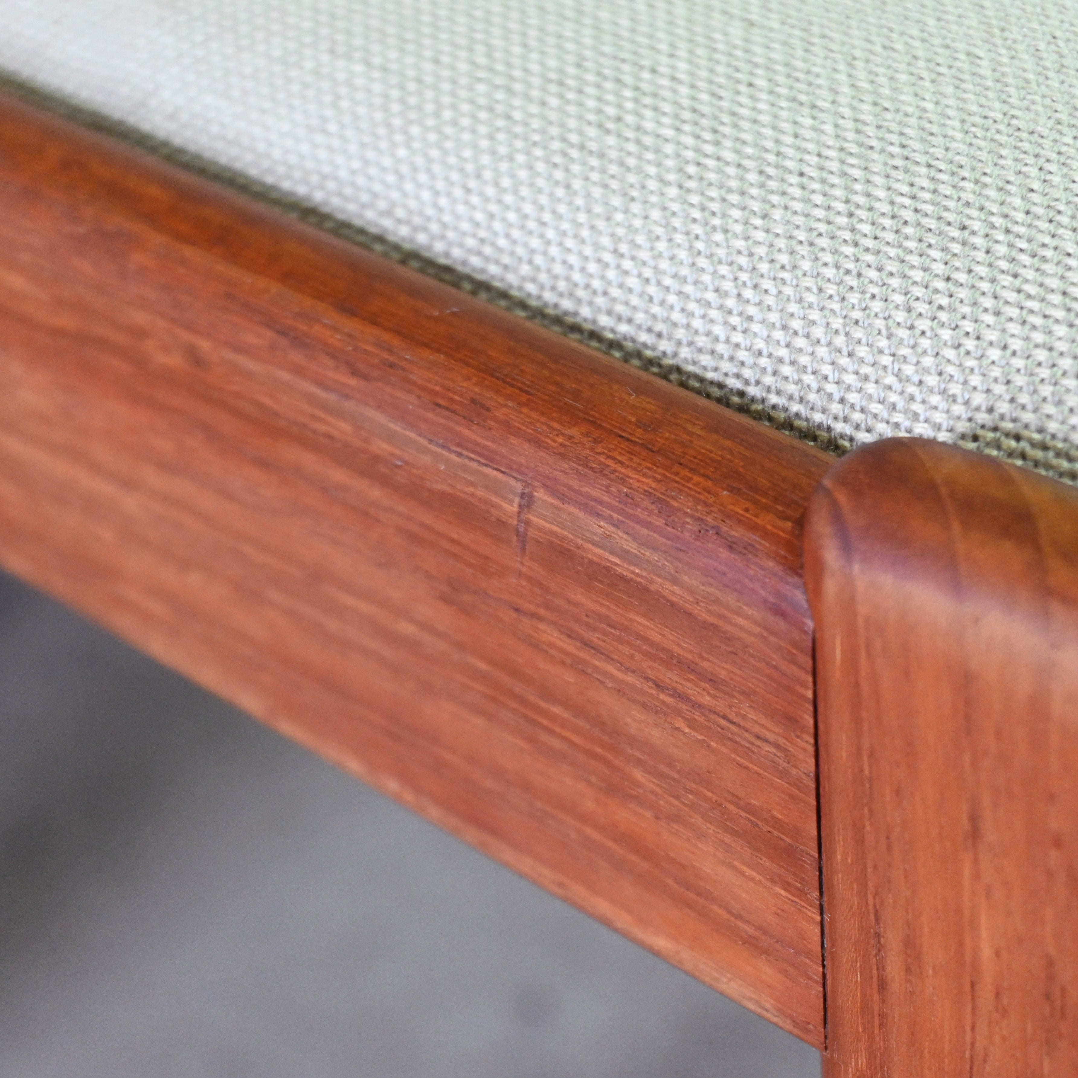 Tsuji mokko Armless wide chair Teakwood 1970's Japanese modern design / 辻木工 アームレス ワイドチェア チーク材 1970年代 ジャパニーズモダンデザイン