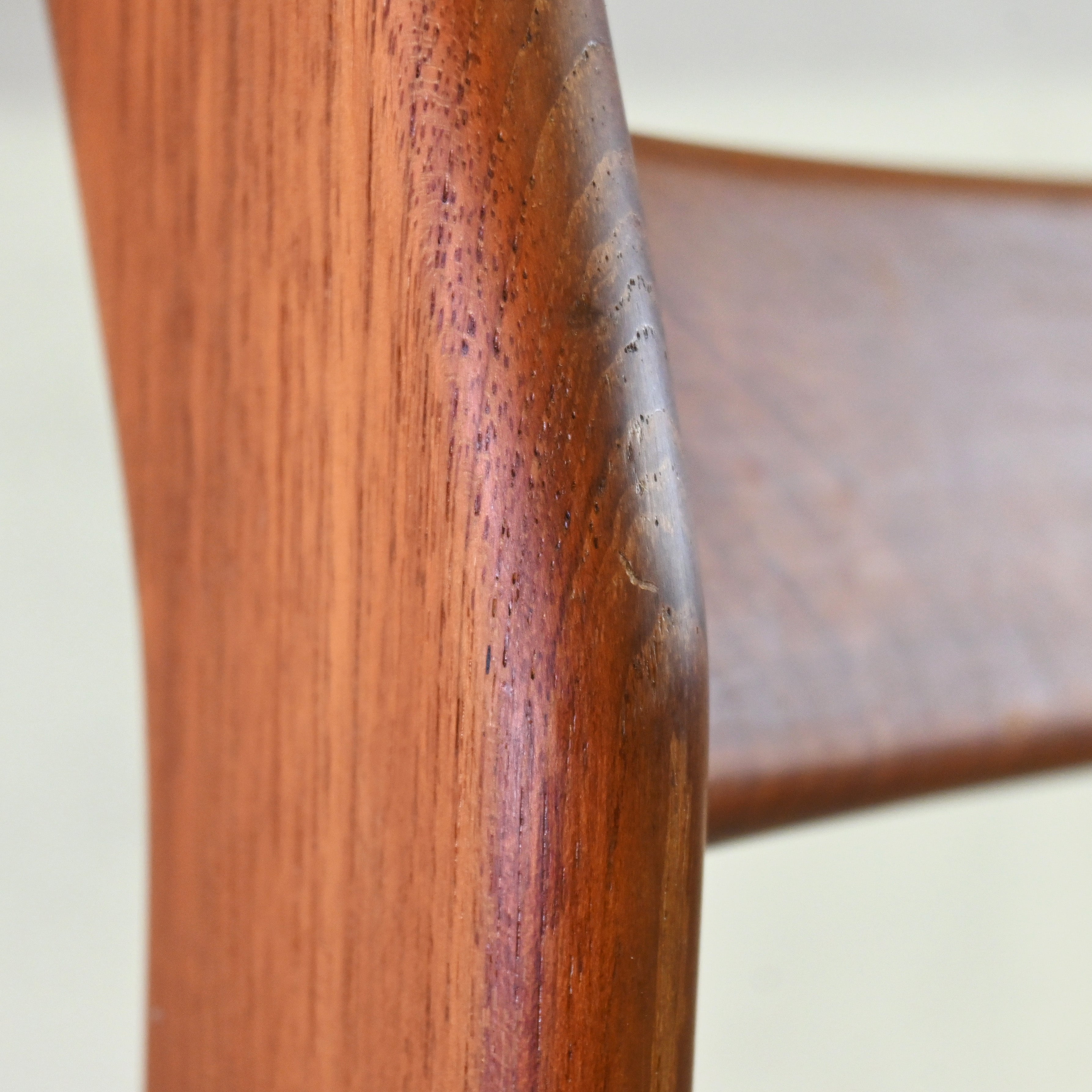 Tsuji mokko Armless wide chair Teakwood 1970's Japanese modern design / 辻木工 アームレス ワイドチェア チーク材 1970年代 ジャパニーズモダンデザイン