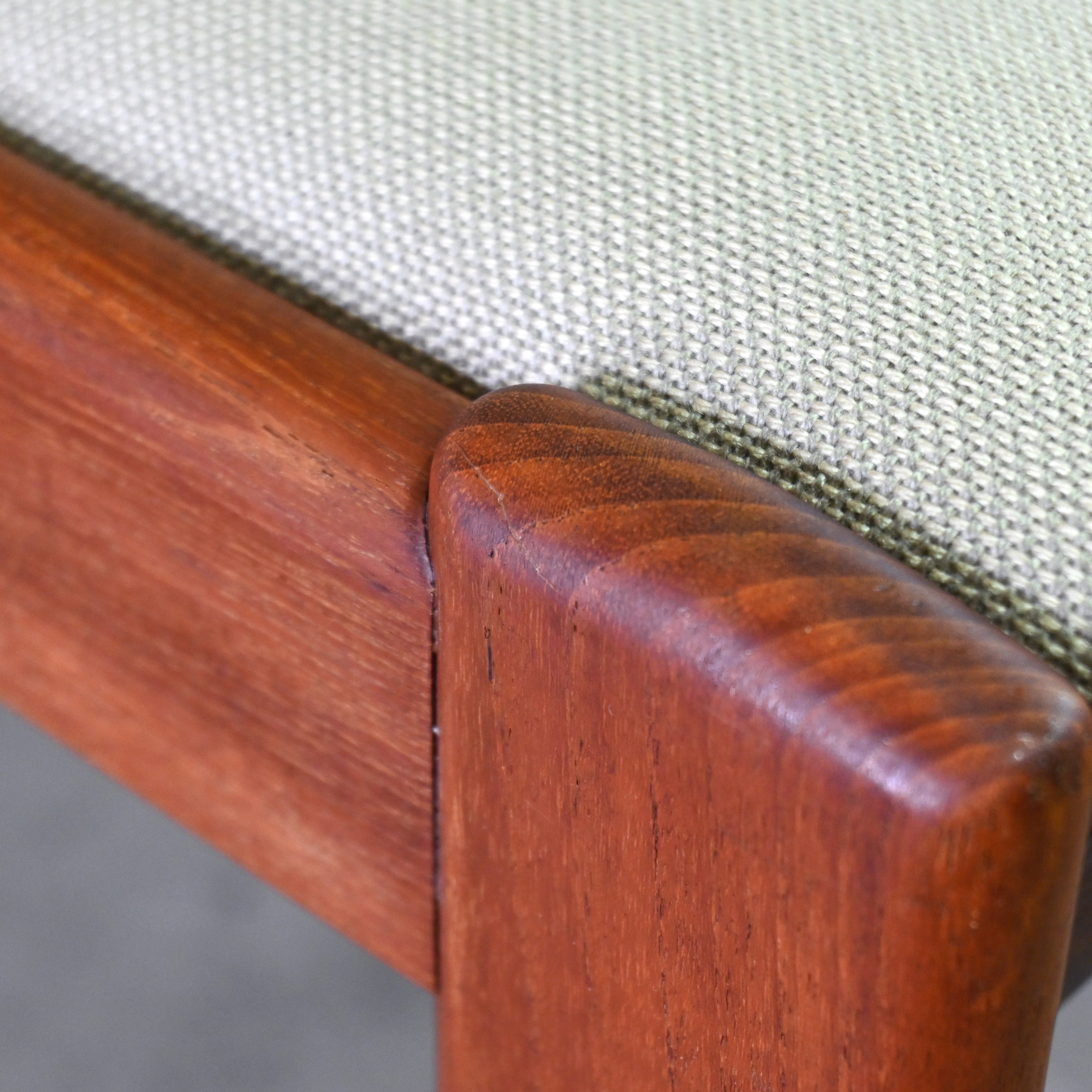 Tsuji mokko Armless wide chair Teakwood 1970's Japanese modern design / 辻木工 アームレス ワイドチェア チーク材 1970年代 ジャパニーズモダンデザイン