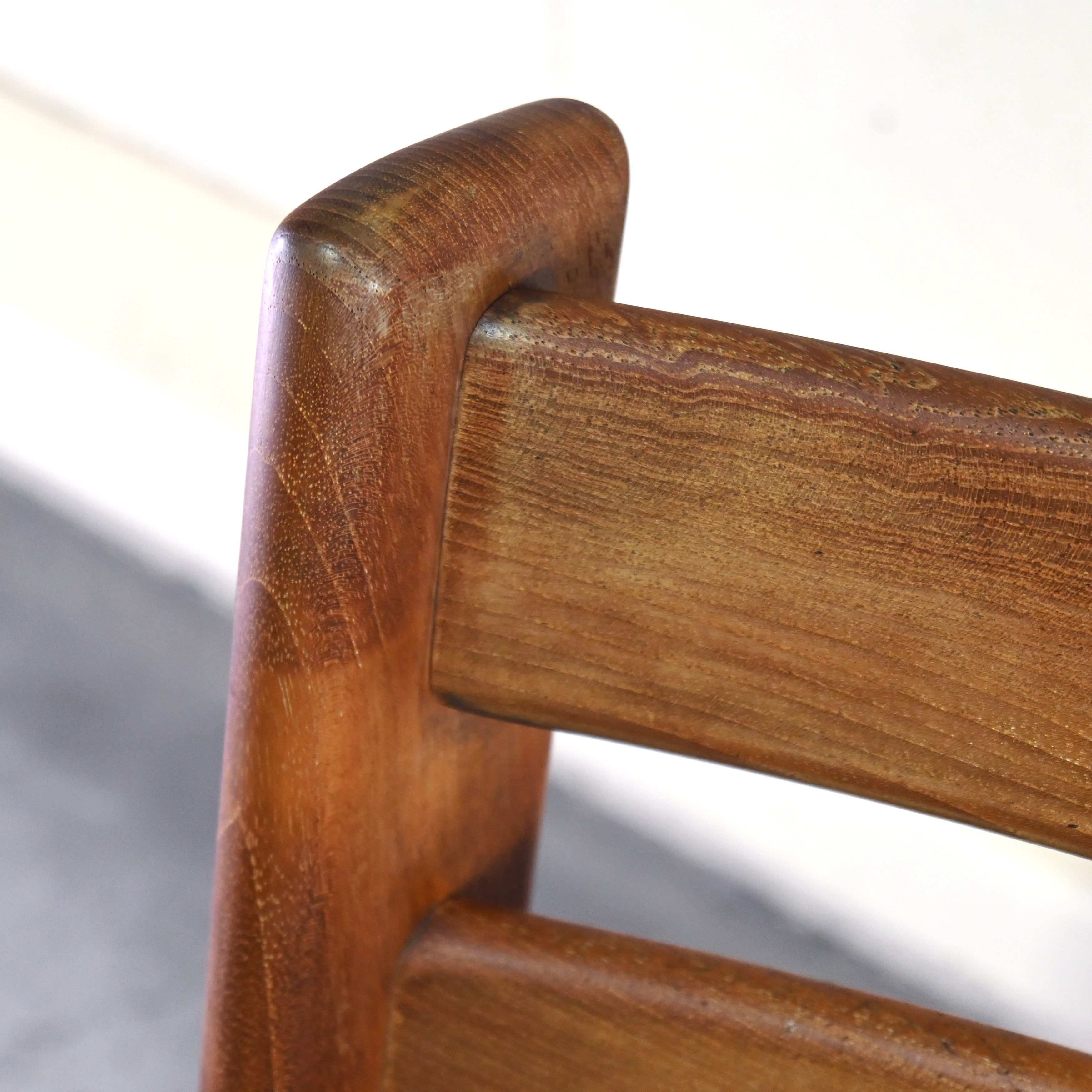 Tsuji mokko Armless wide chair Teakwood 1970's Japanese modern design / 辻木工 アームレス ワイドチェア チーク材 1970年代 ジャパニーズモダンデザイン