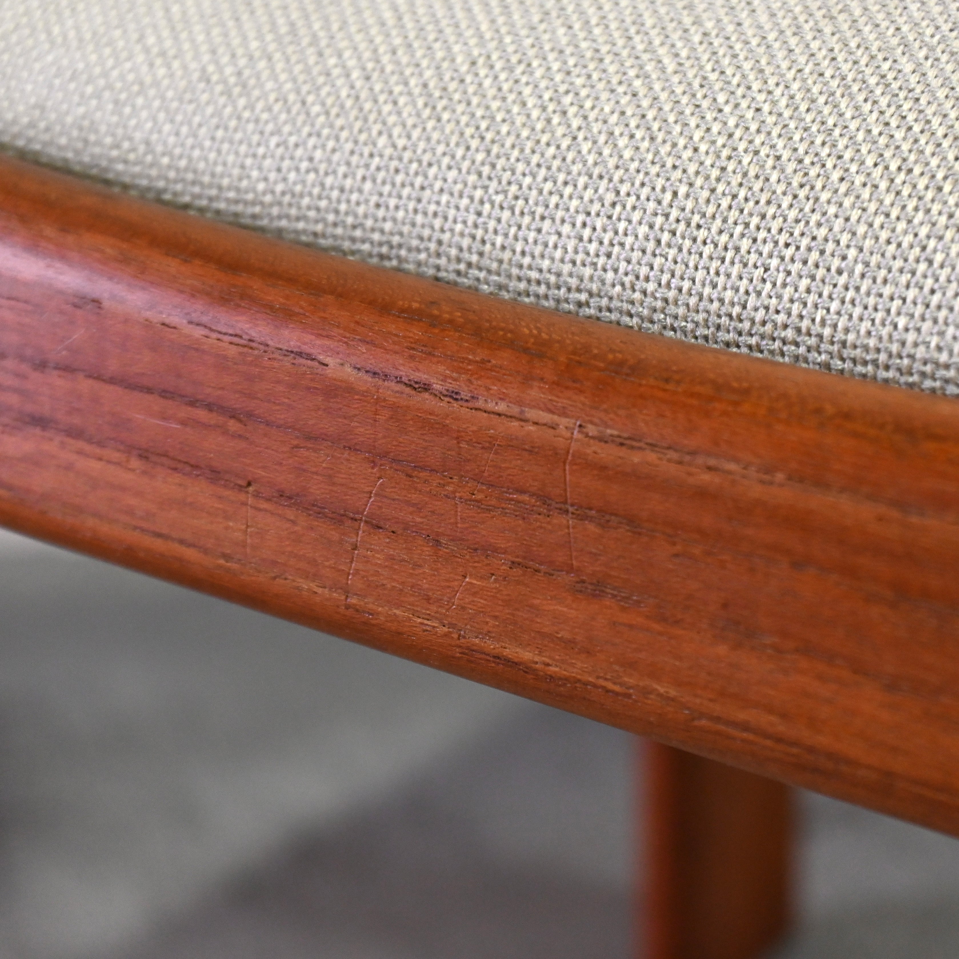 Tsuji mokko Armless wide chair Teakwood 1970's Japanese modern design / 辻木工 アームレス ワイドチェア チーク材 1970年代 ジャパニーズモダンデザイン