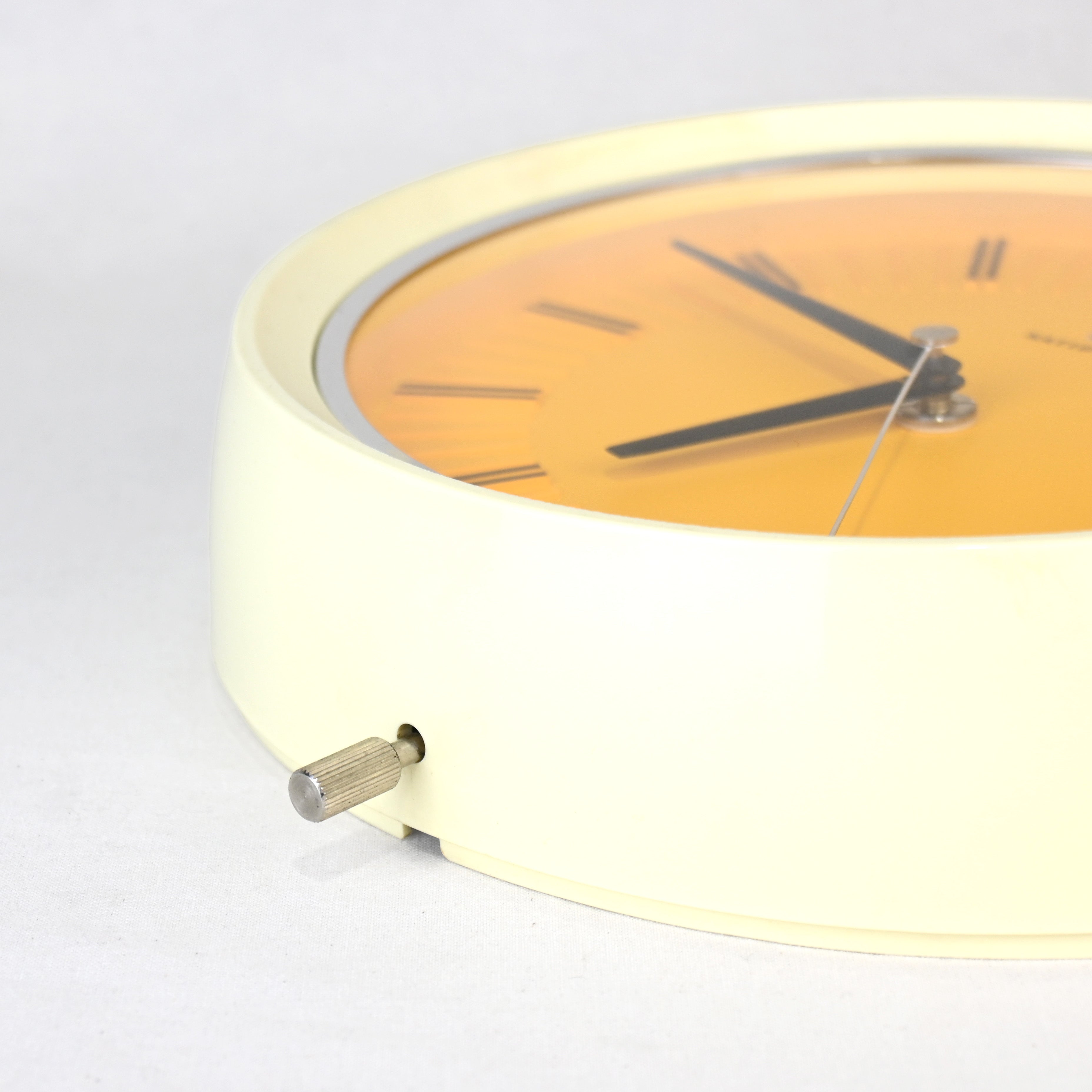 National 1970’s Electric wall clock 50Hz Japanese modern Spaceage / ナショナル 1970年代 電気掛け時計 50ヘルツ ジャパニーズモダン スペースエイジ