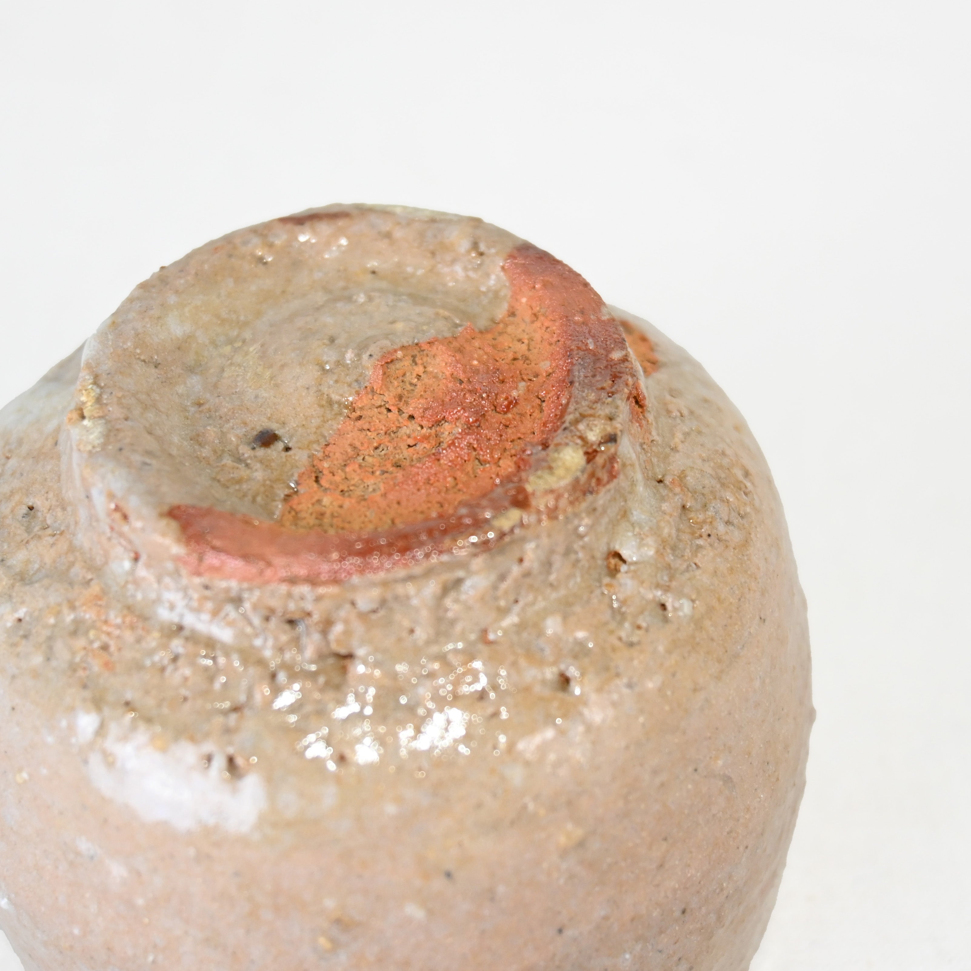 辻清明 信楽 灰釉 ぐい吞 共箱有 / Tsuji Seimei Shigaraki ware haiyu Sake-cup Rare Japanese Potter