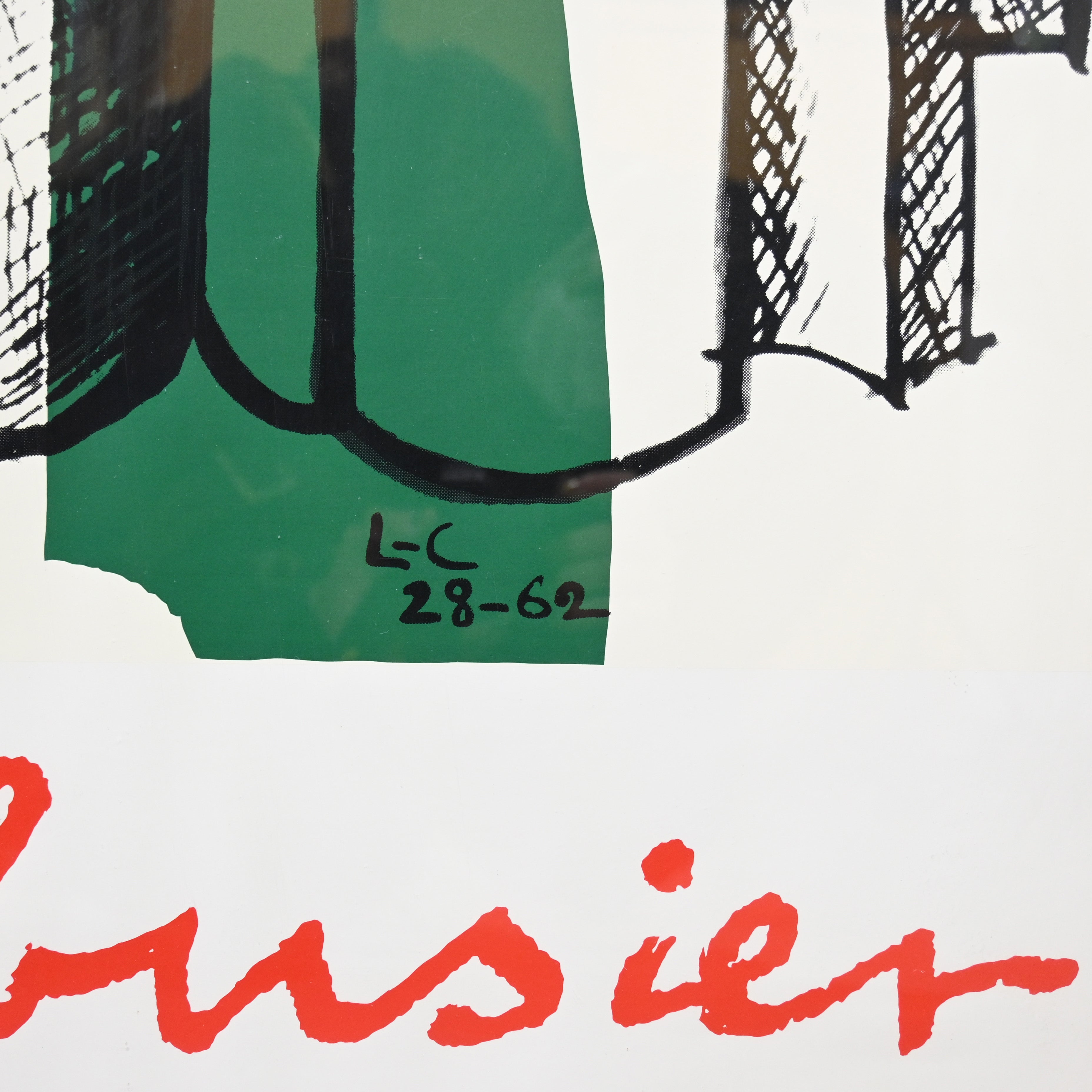 Le Corbusier's original 1971 Architecture exhibition poster at Galerie Denise René / ル・コルビュジエ 1971年建築展覧会 オリジナルポスター ギャラリー デニス・ルネ