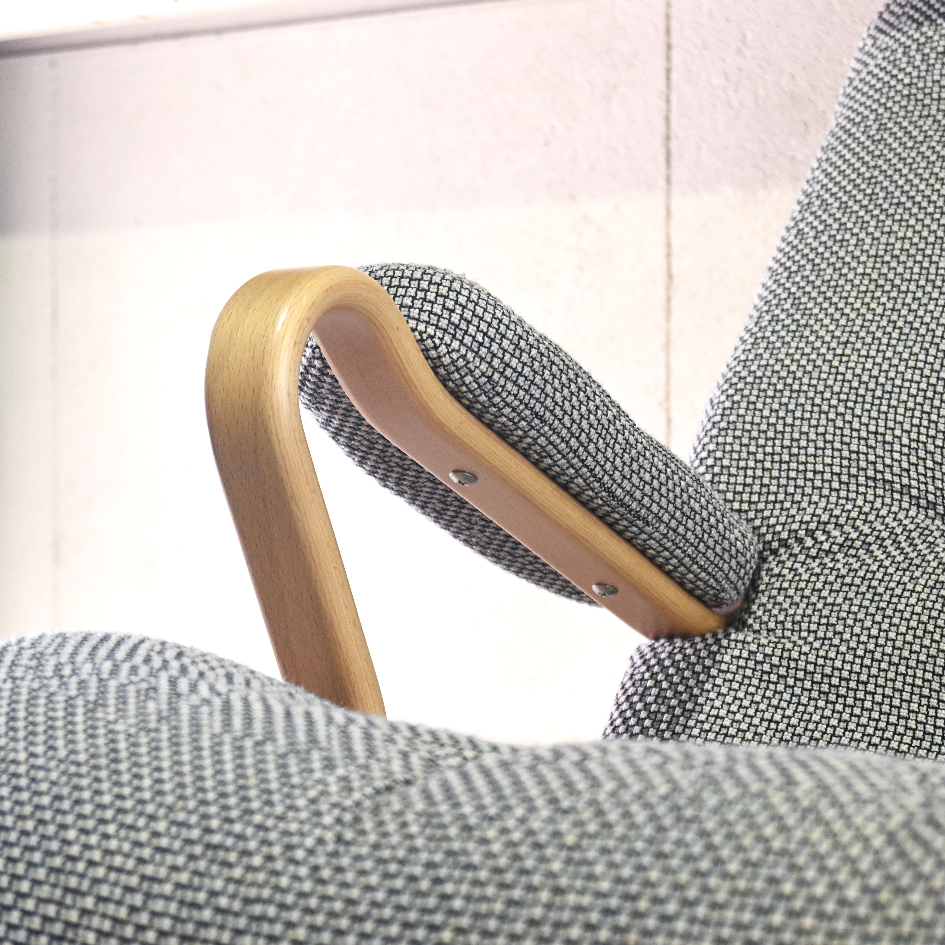 Tendo × Bruno Mathsson Highback chair & Ottoman 2 peaces set Japanese modern Scandinavian design / 天童木工 × ブルーノ・マットソン ハイバックチェア & オットマン 2点セット ジャパニーズモダン 北欧デザイン