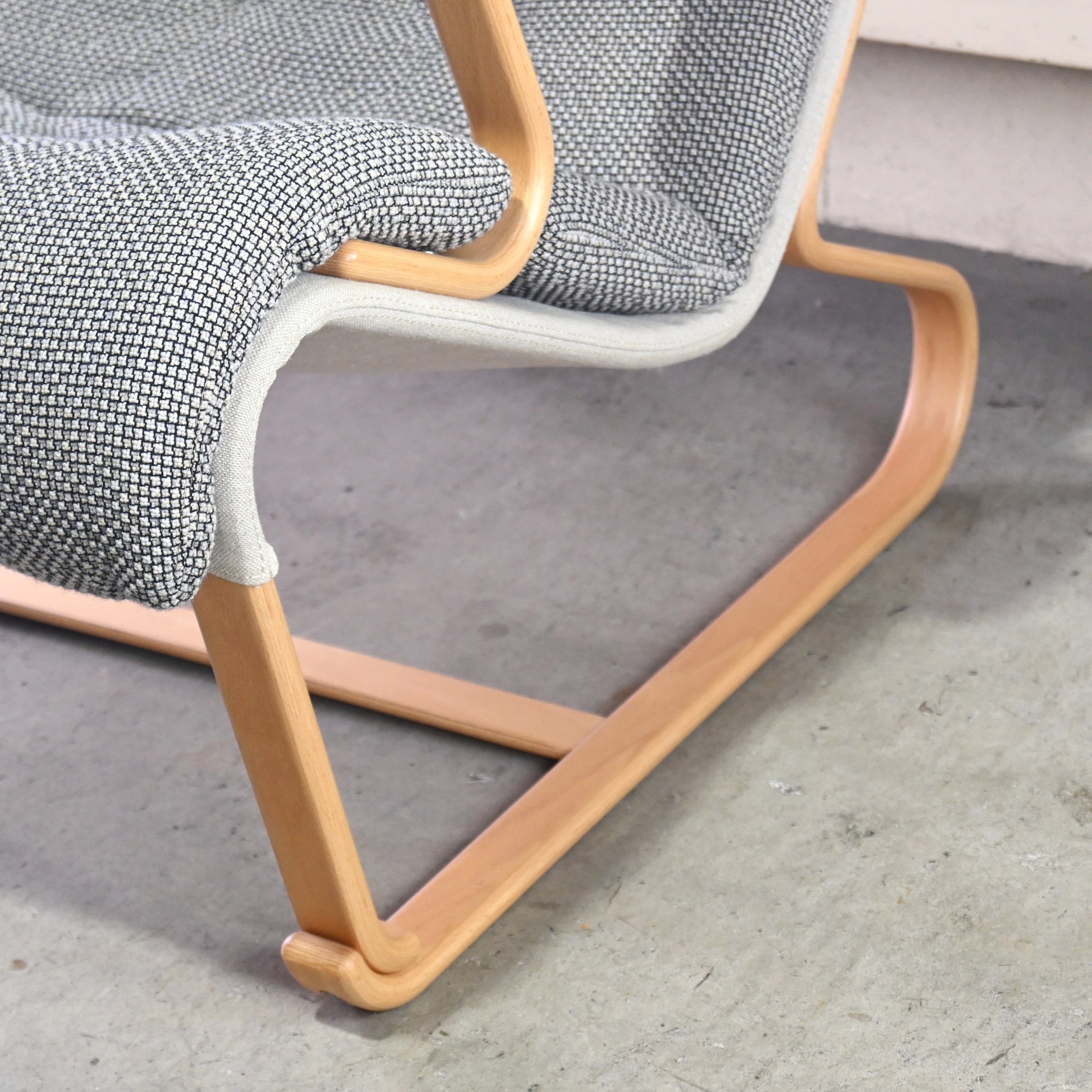 Tendo × Bruno Mathsson Highback chair & Ottoman 2 peaces set Japanese modern Scandinavian design / 天童木工 × ブルーノ・マットソン ハイバックチェア & オットマン 2点セット ジャパニーズモダン 北欧デザイン