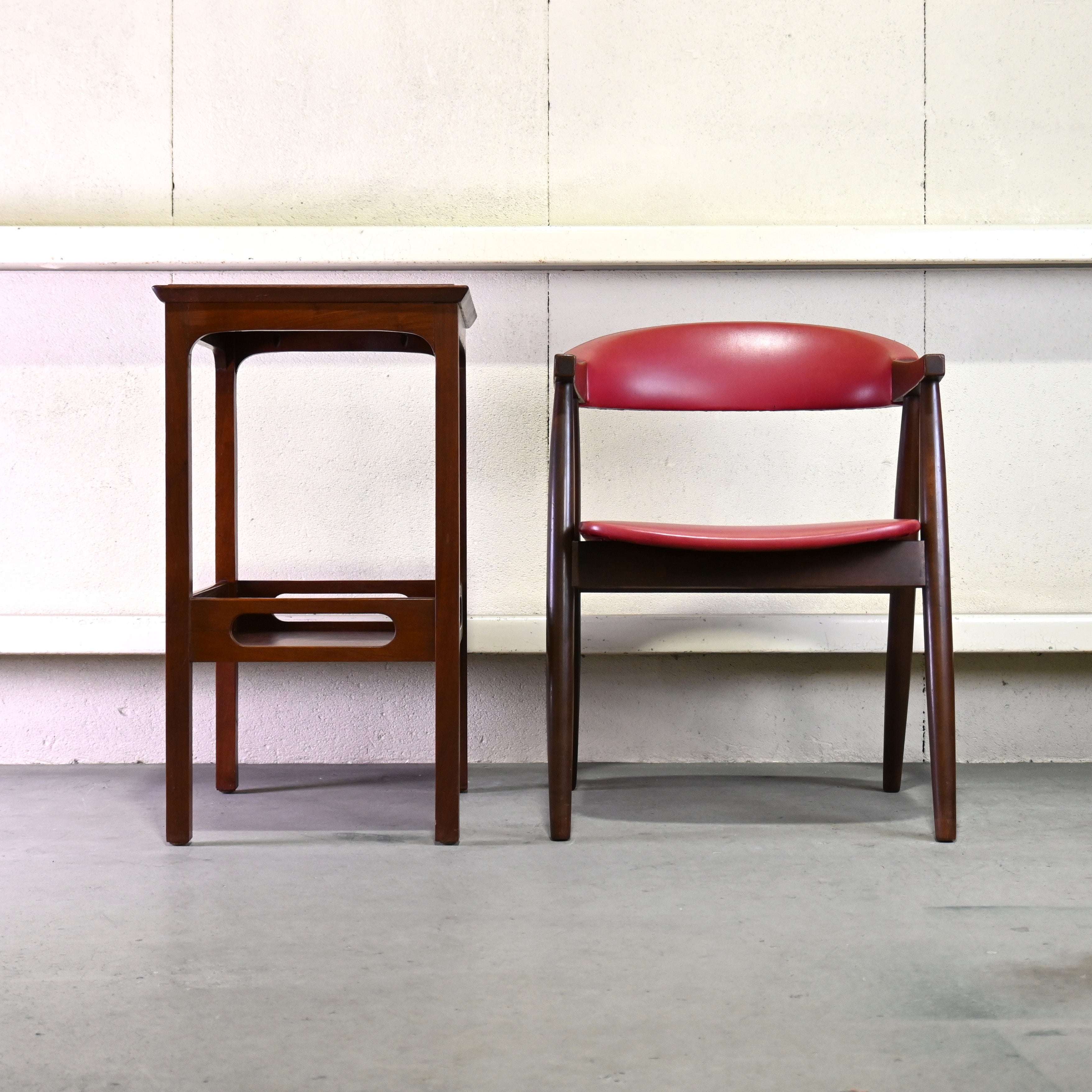 Tsuji mokko Arm chair Red 1970's Japanese modern design / 辻木工 アームチェア レッド 1970年代 ジャパニーズモダンデザイン