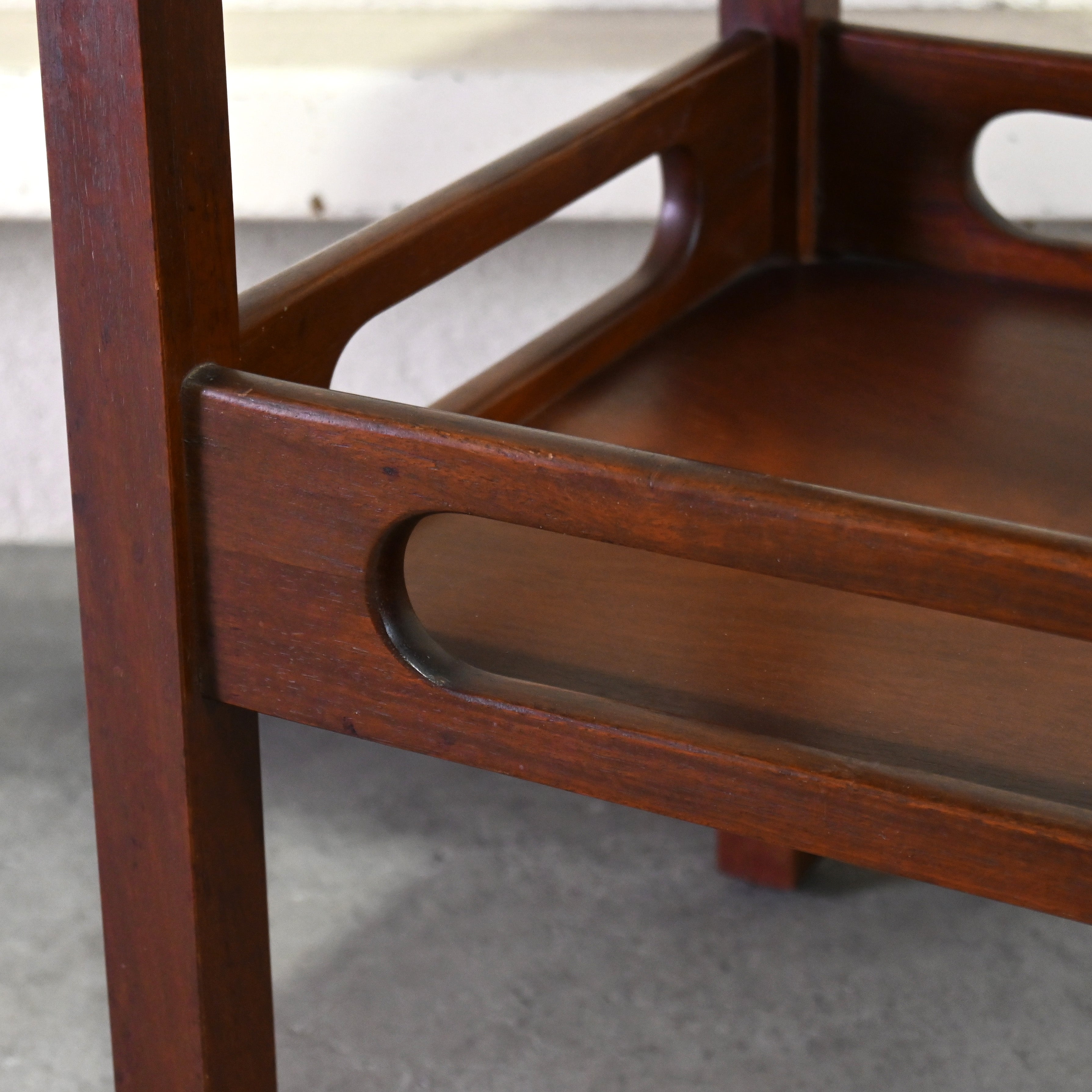 Old maruni Side table Rosewood Town wood Japanese modern design / マルニ木工 オールドマルニ サイドテーブル ローズウッド タウンウッド 孔雀マーク ジャパニーズモダンデザイン