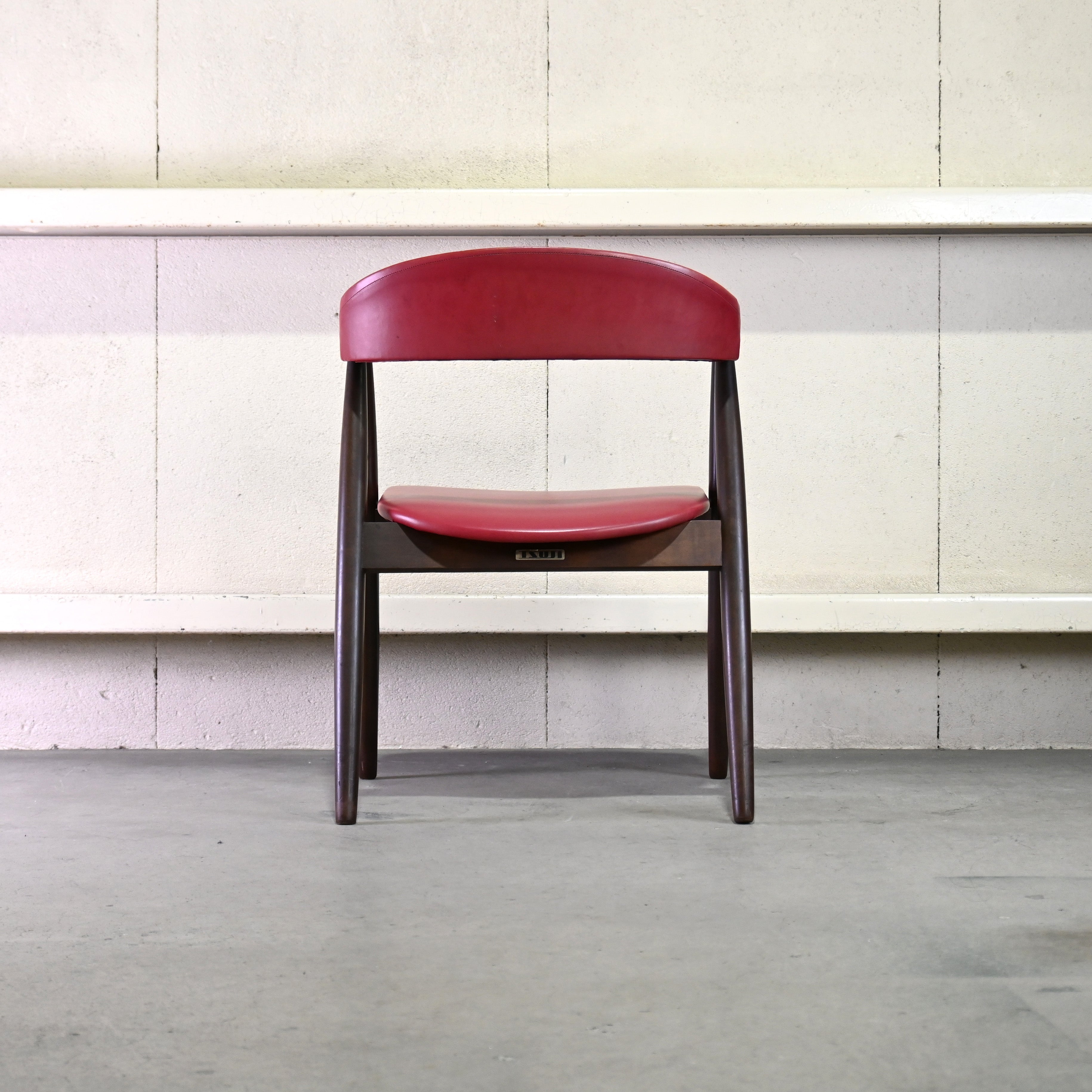 Tsuji mokko Arm chair Red 1970's Japanese modern design / 辻木工 アームチェア レッド 1970年代 ジャパニーズモダンデザイン