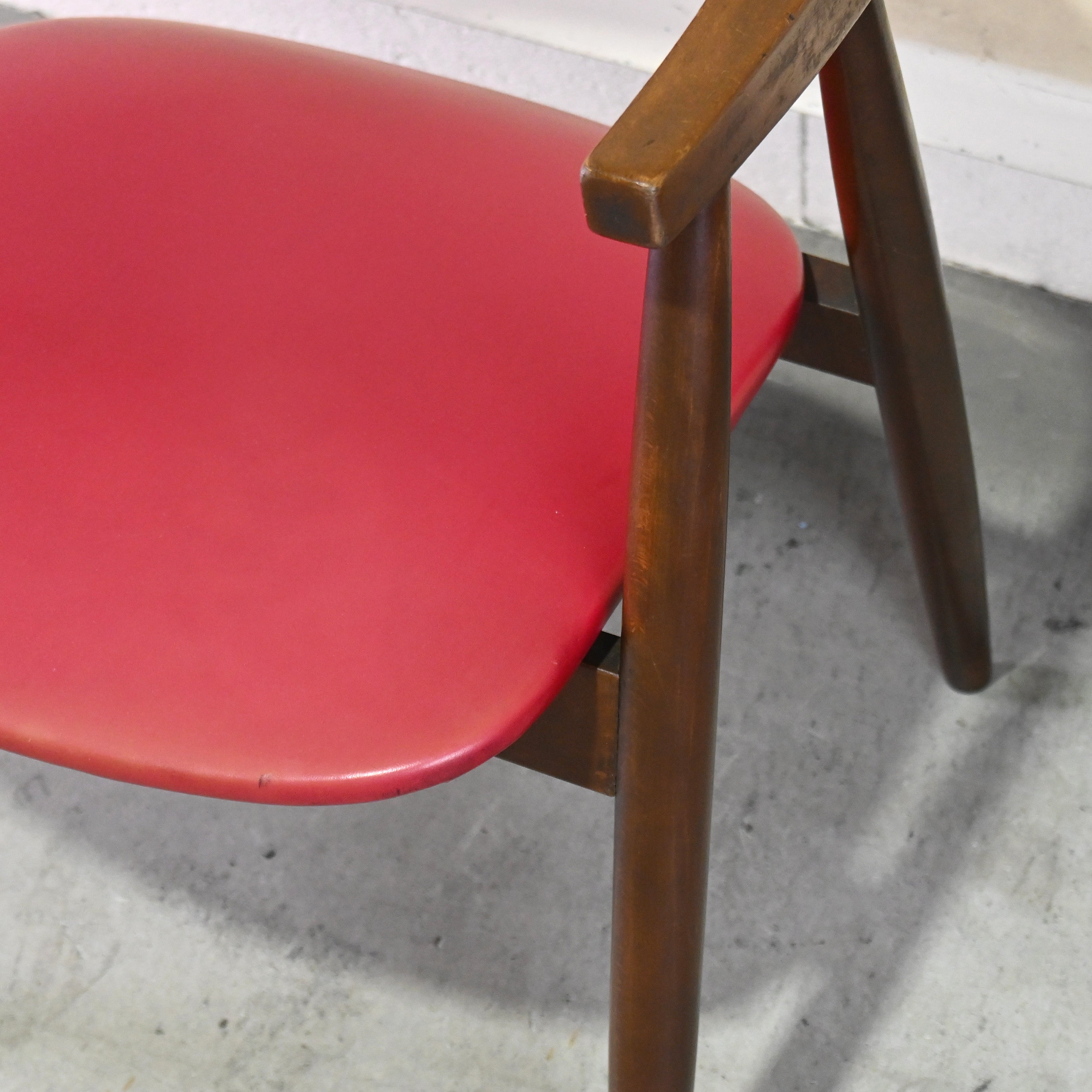 Tsuji mokko Arm chair Red 1970's Japanese modern design / 辻木工 アームチェア レッド 1970年代 ジャパニーズモダンデザイン