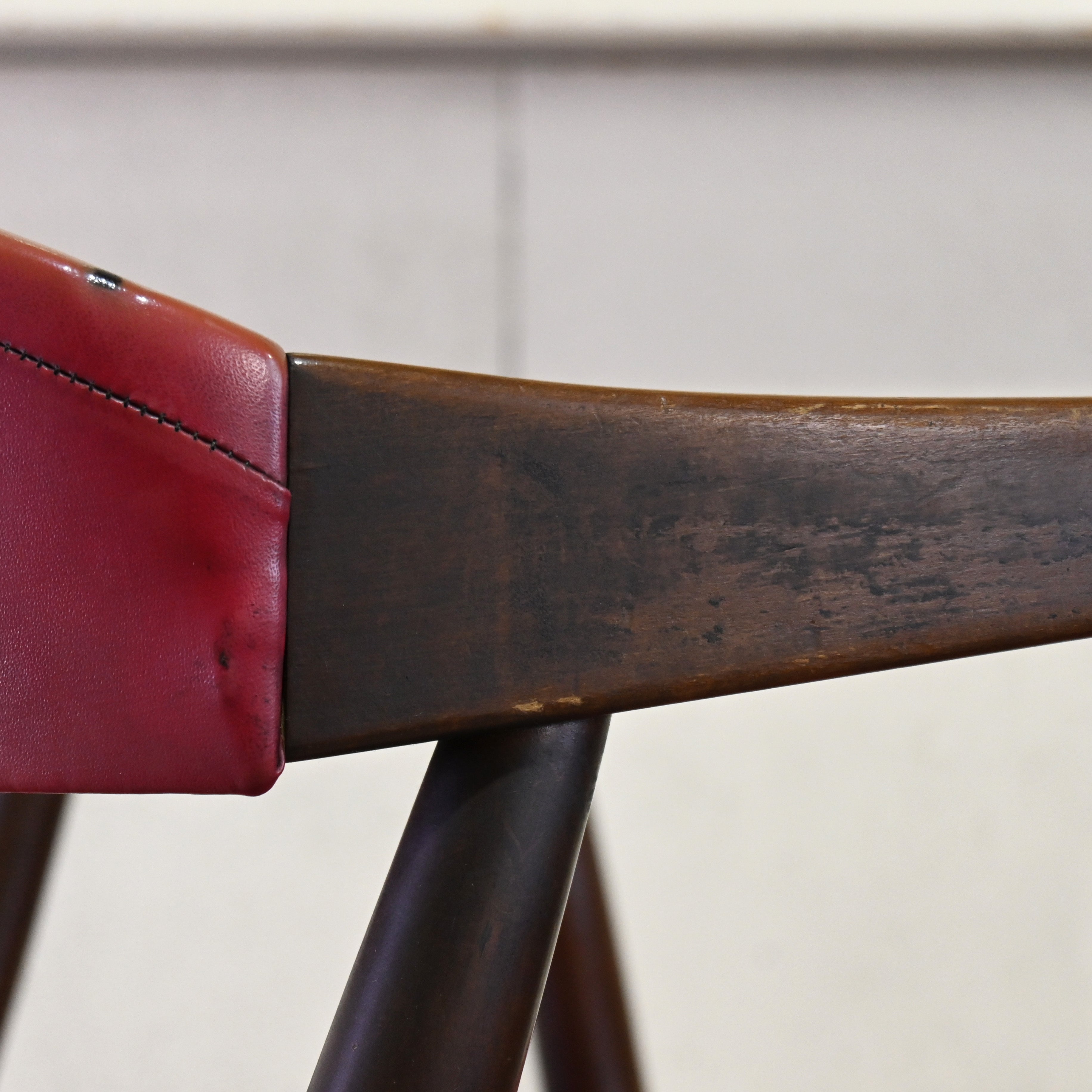 Tsuji mokko Arm chair Red 1970's Japanese modern design / 辻木工 アームチェア レッド 1970年代 ジャパニーズモダンデザイン