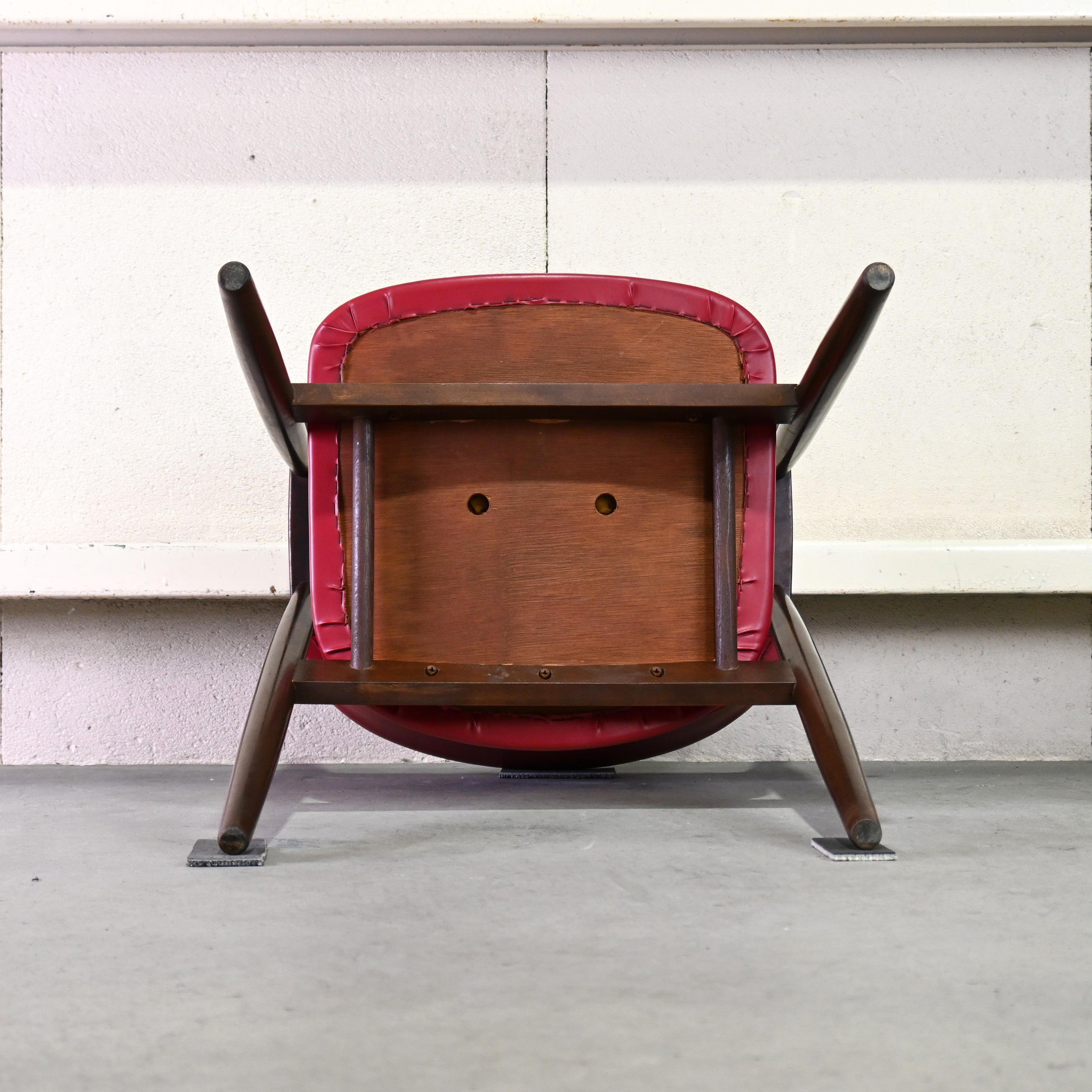 Tsuji mokko Arm chair Red 1970's Japanese modern design / 辻木工 アームチェア レッド 1970年代 ジャパニーズモダンデザイン