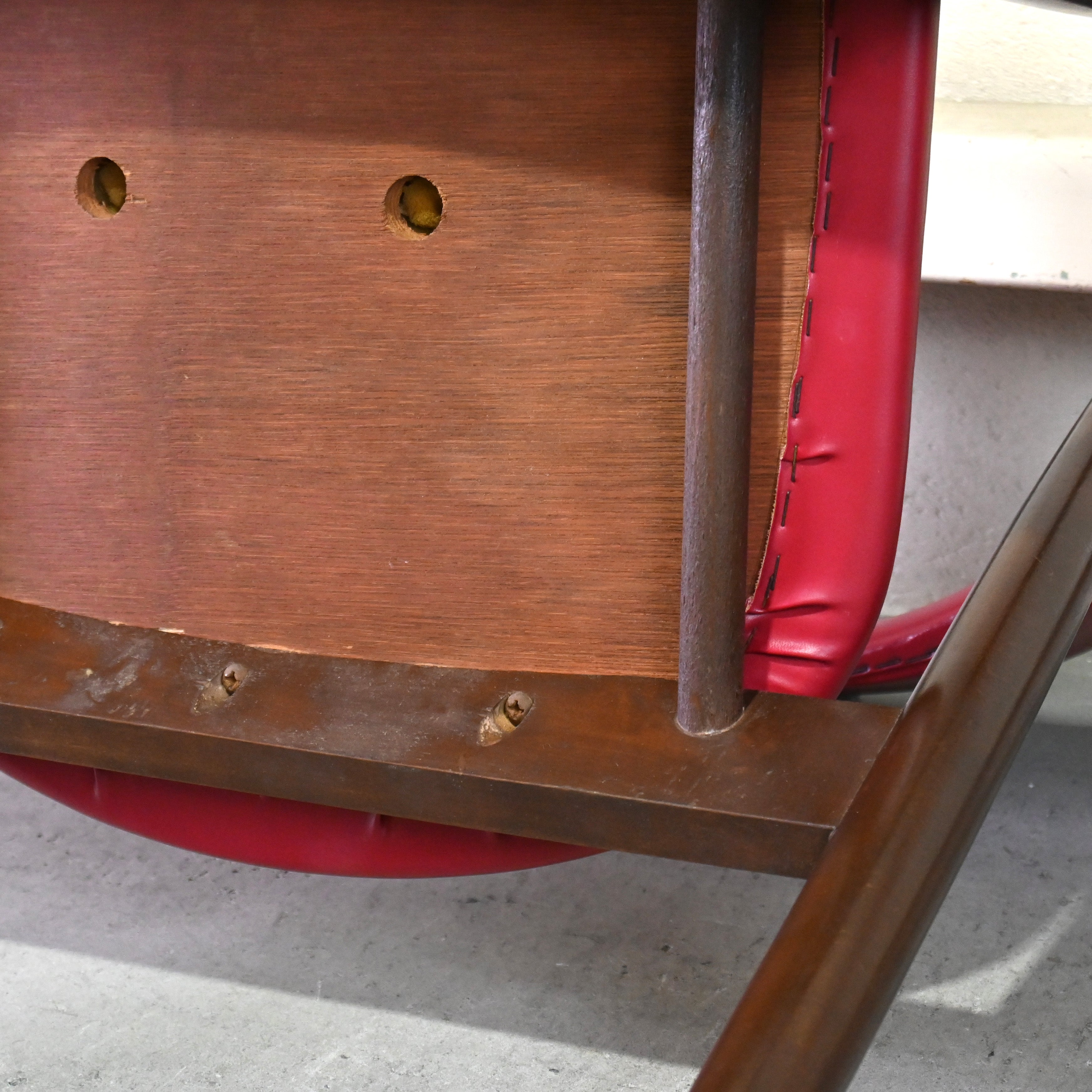 Tsuji mokko Arm chair Red 1970's Japanese modern design / 辻木工 アームチェア レッド 1970年代 ジャパニーズモダンデザイン