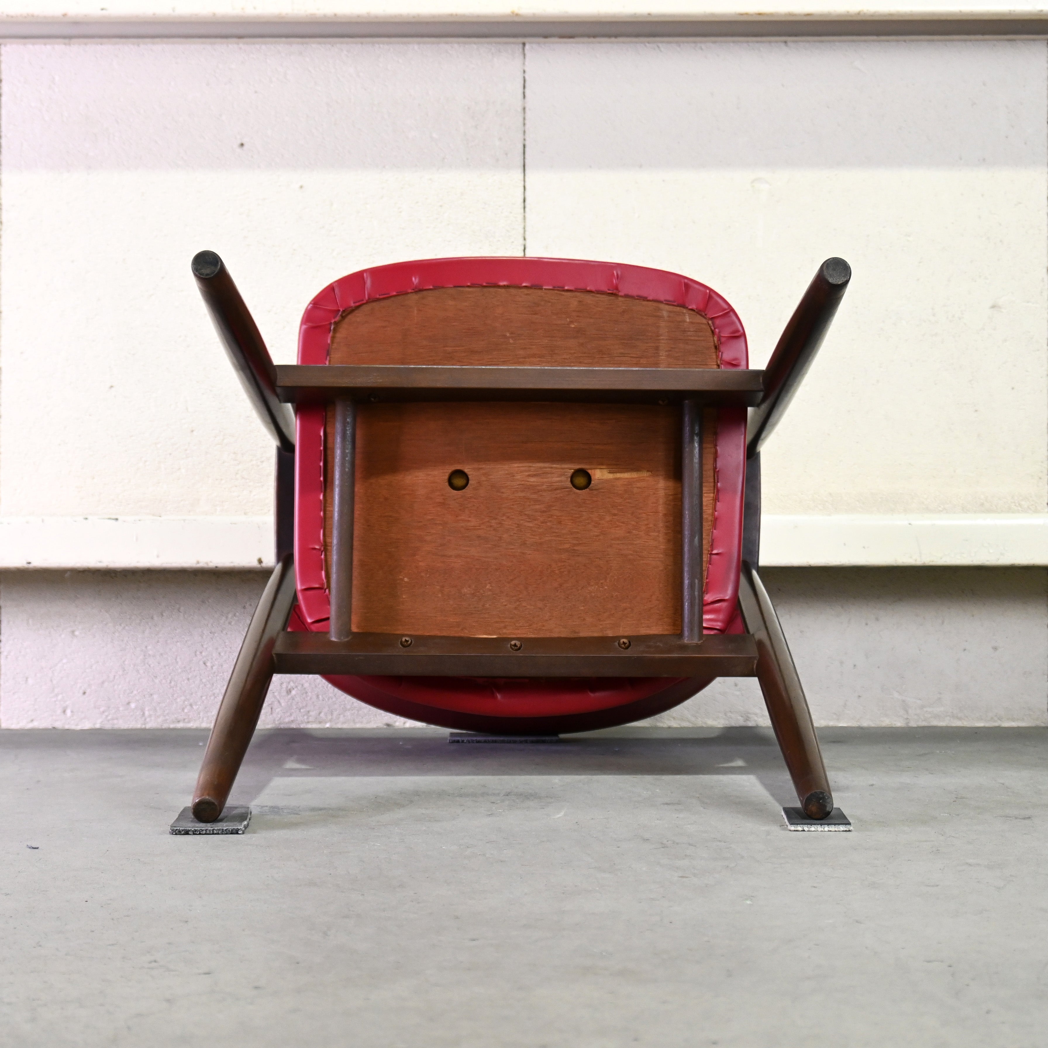 Tsuji mokko Arm chair Red 1970's Japanese modern design / 辻木工 アームチェア レッド 1970年代 ジャパニーズモダンデザイン