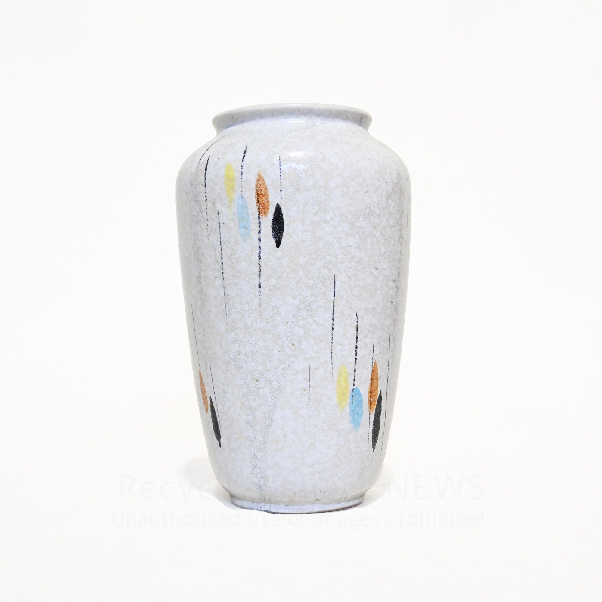 West German Flower Vase Raindrop pattern  1950s-1960s Vintage / 西ドイツ製 花瓶 レインドロップ柄 推定1950〜60年代 ヴィンテージ