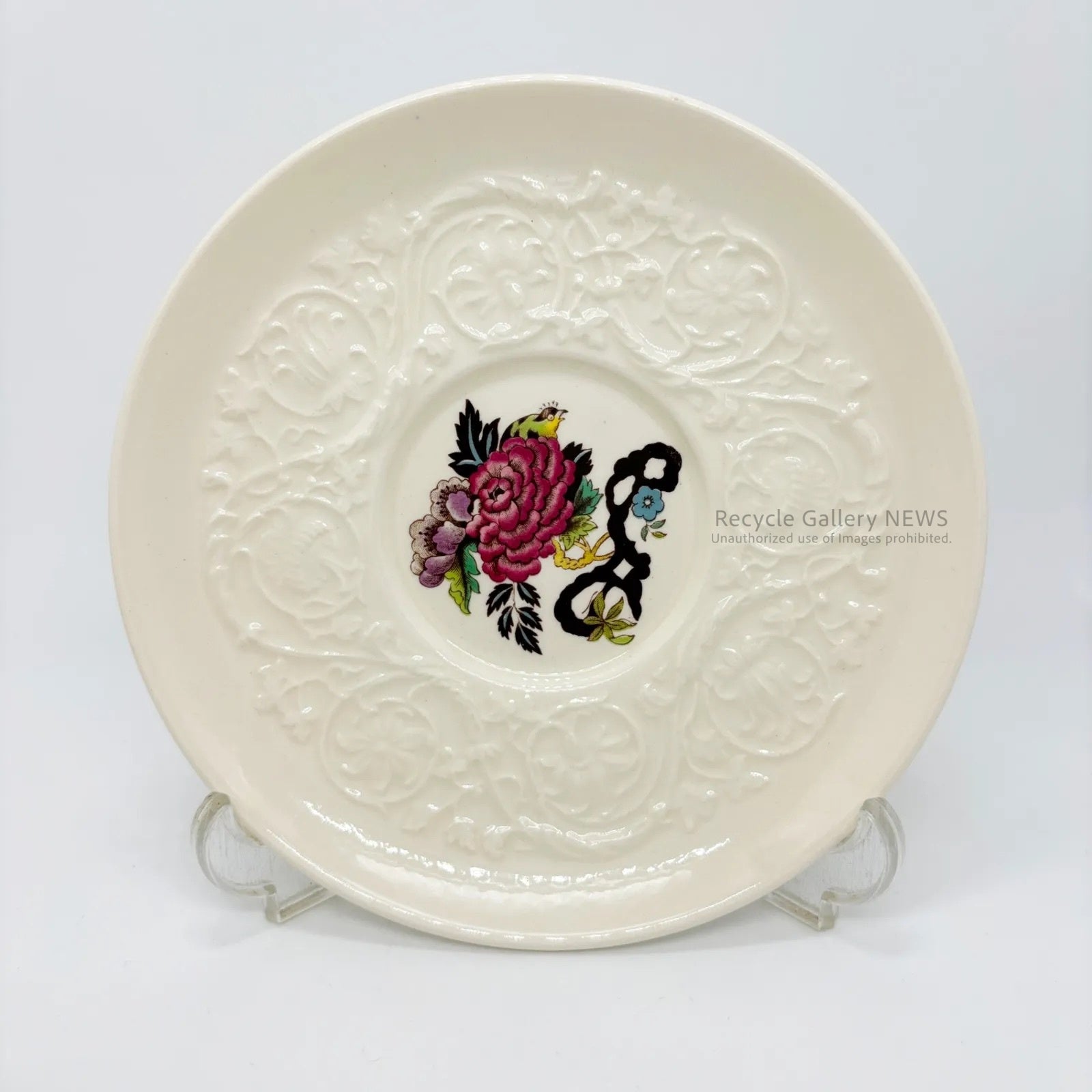 WEDGWOOD Vintage WELLESLEY "Bullfinch" C&S Plate trio / ウェッジウッド ウェルズリー ブルフィンチ カップ＆ソーサー＆プレート３点セット ヴィンテージ