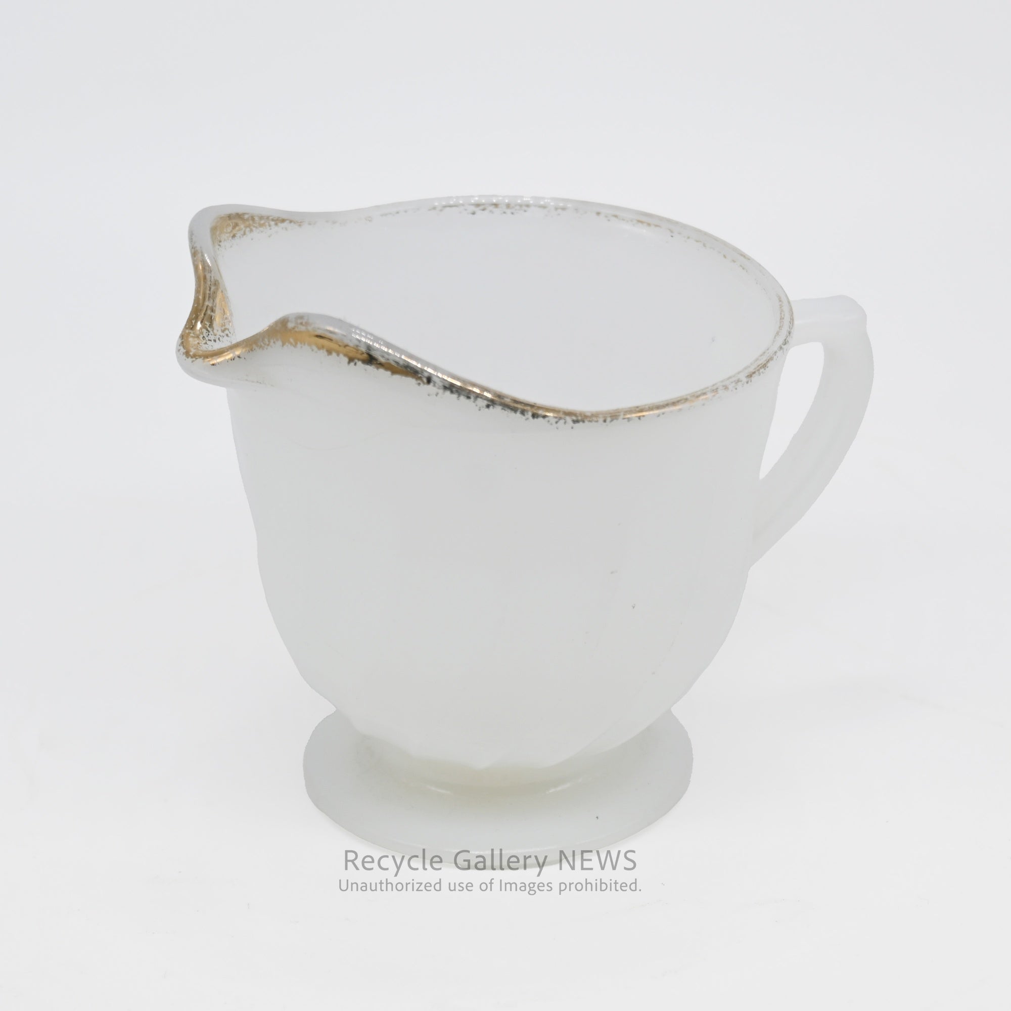 Vintage Fire-King Swirl Gold Rim Creamer American Mid Century/ ファイヤーキング スワールゴールドリム クリーマー アメリカ ミッドセンチュリー