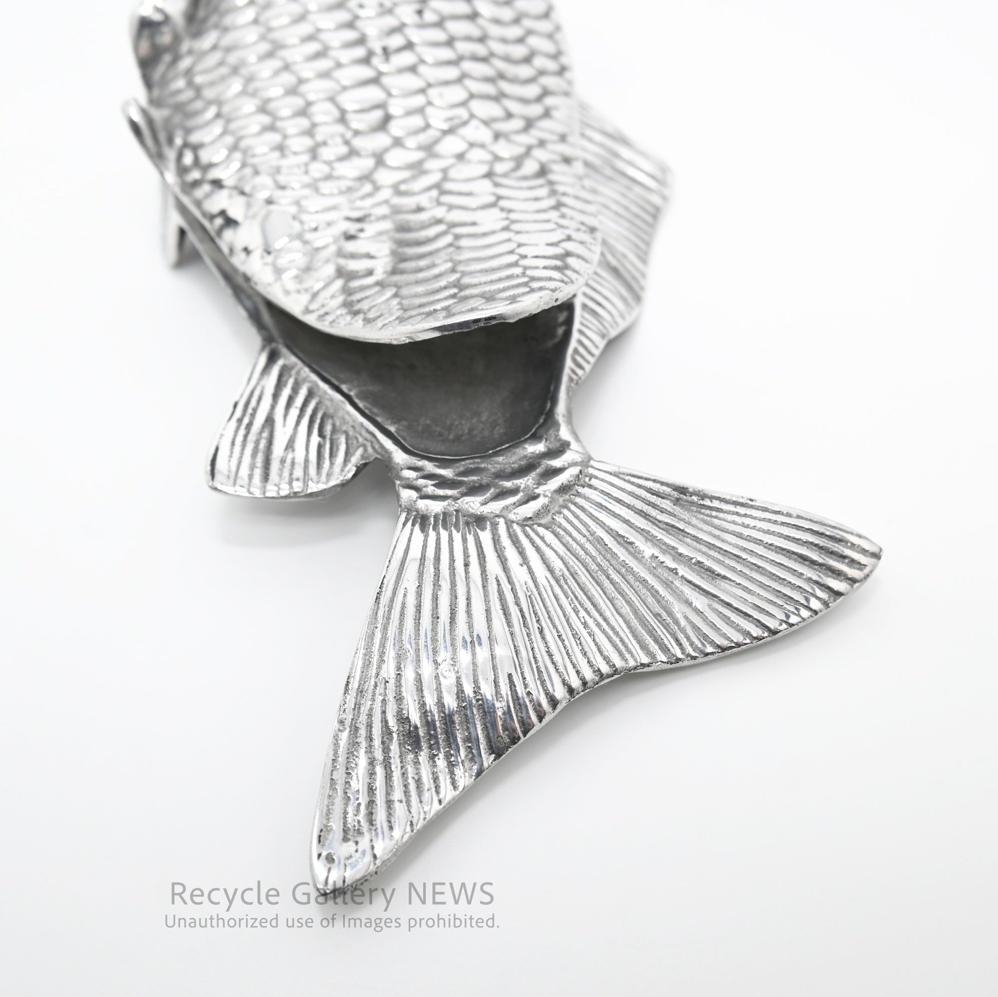 Vintage Carp Motif Napkin Holder Silver Plated / 鯉モチーフ ヴィンテージ ナプキンホルダー シルバー 銀メッキ