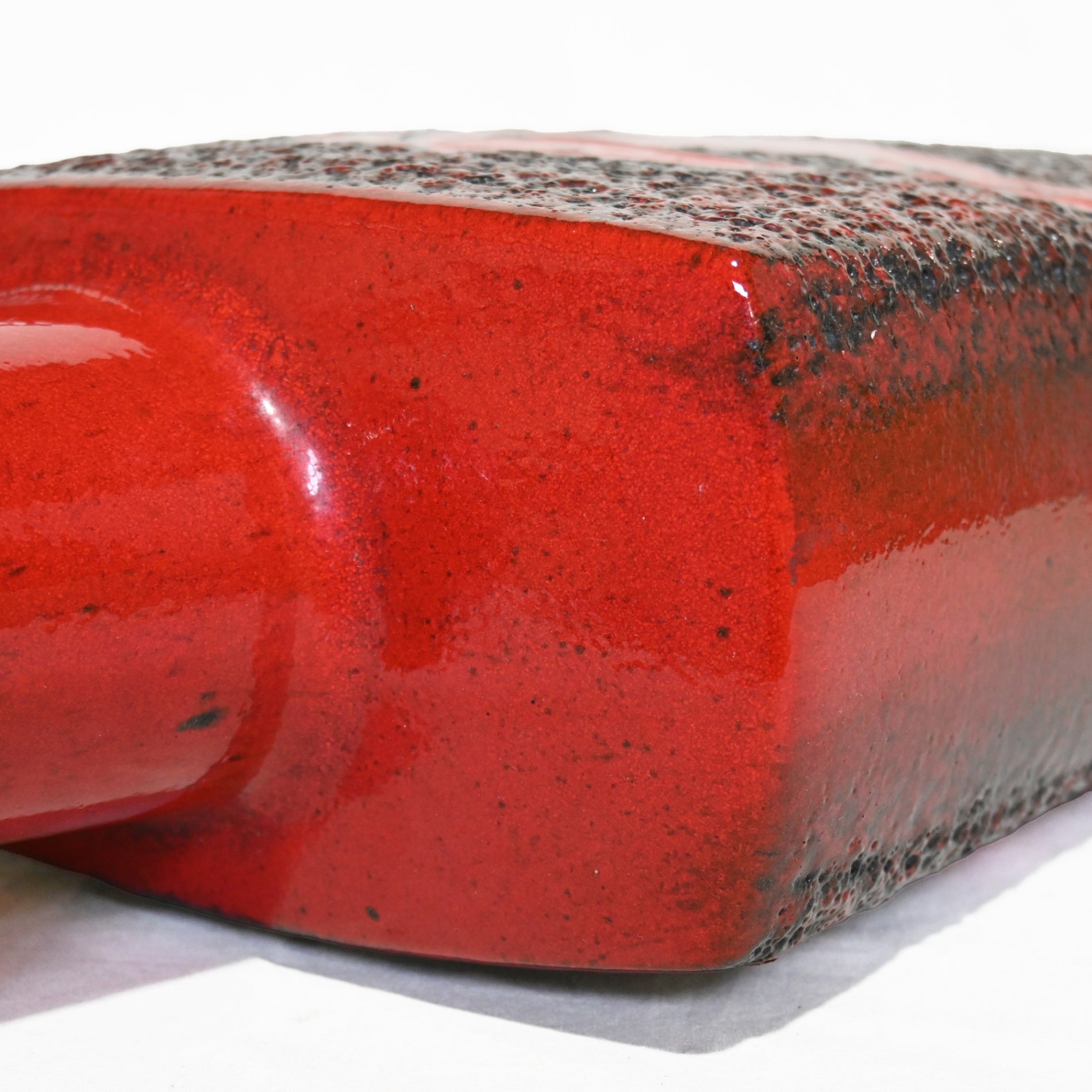 FAT LAVA W.GERMANY FLOWER VASE HORSE RED 1960’s / ファットラバ ドイツ ヴィンテージ陶器 花瓶 馬 赤 60年代