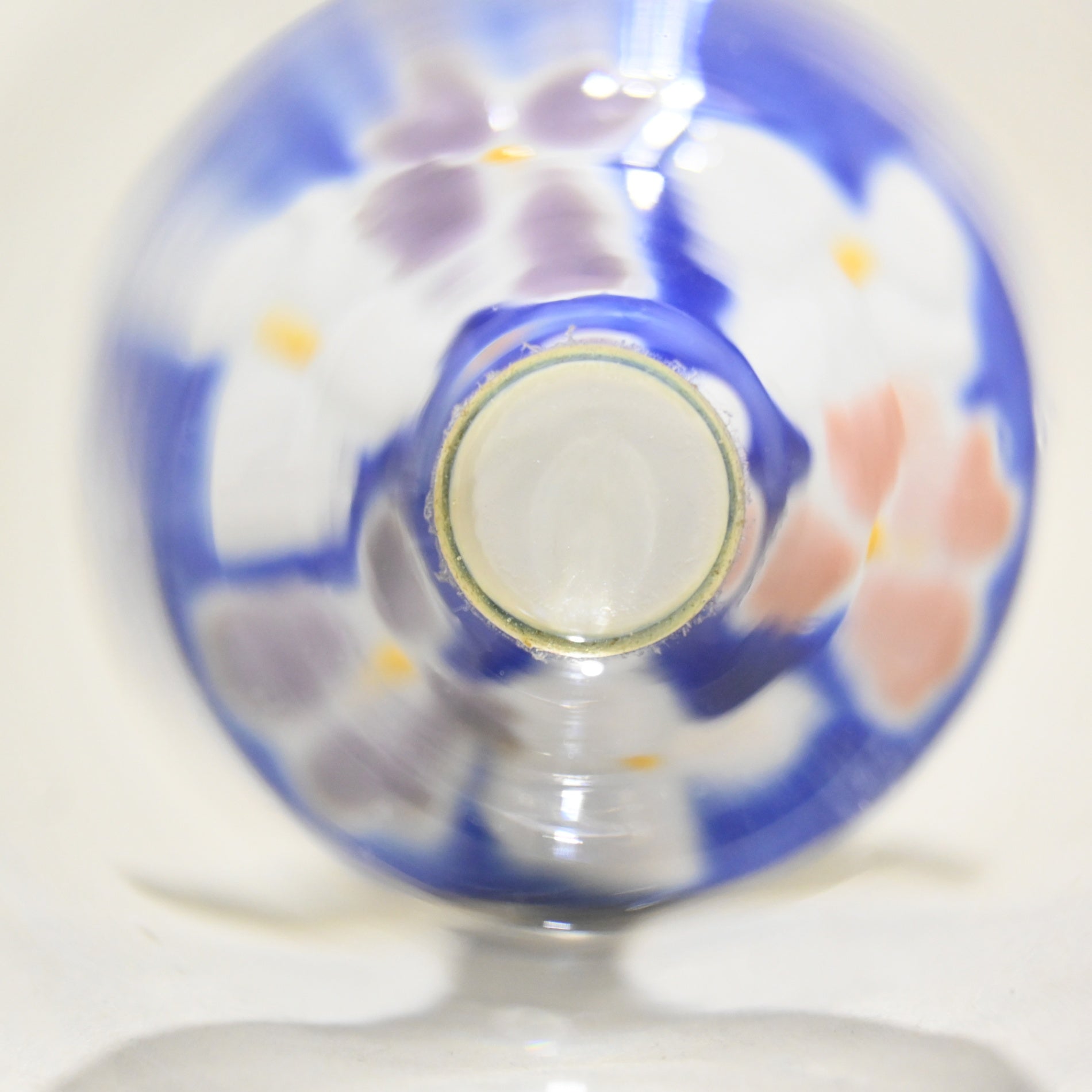 幸山窯 九谷和グラス 桜 ペア 九谷焼 和ガラス 日本 / Kouzan ware Kutani Kozan Japanese Glass Sakura pair