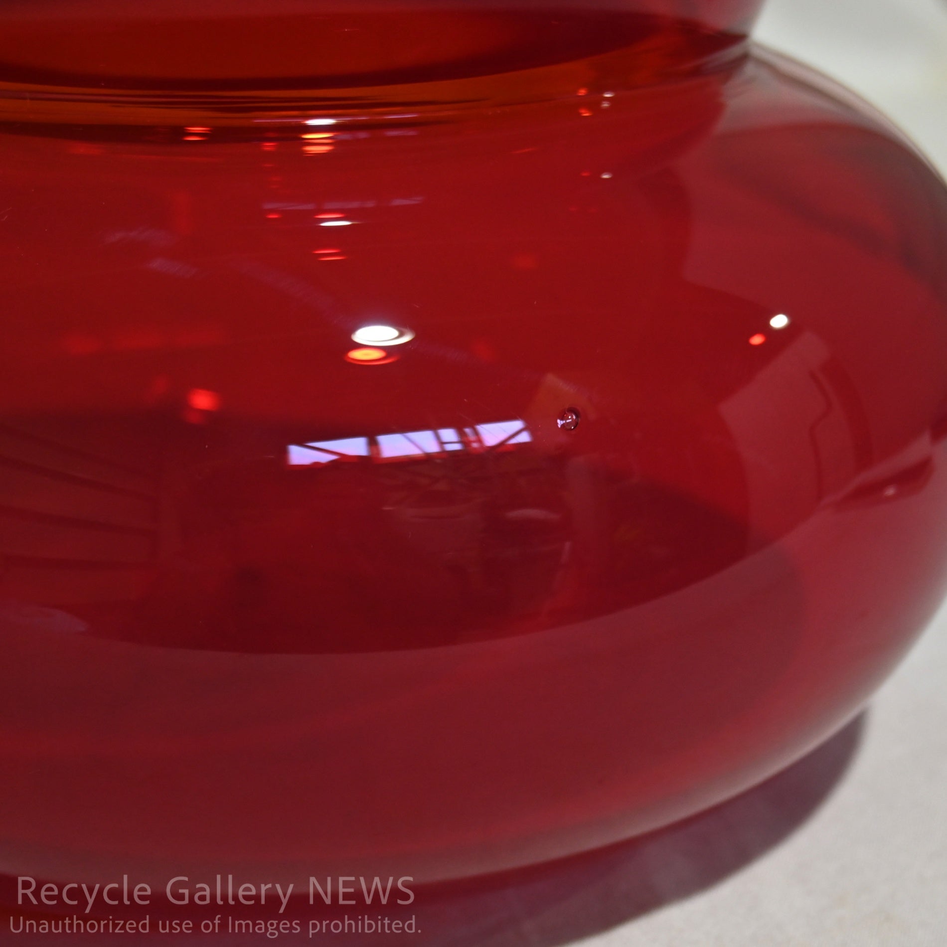 "The Seed Ⅰ-Ⅴ" made by ROSTARR ROMON K YANG Hand Blown Glass Red Art Piece / "ザ・シード" ロスター 吹きガラス アート作品 赤 オブジェ