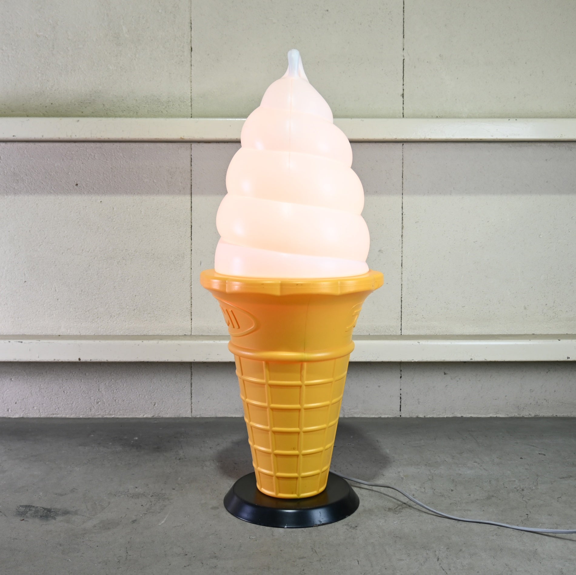 Sujahta Soft Ice Cream Sign Light Lantern Festival Display / 業務用 スジャータ ソフトクリームサイン ライト 行燈 祭 アイス ディスプレイ用品