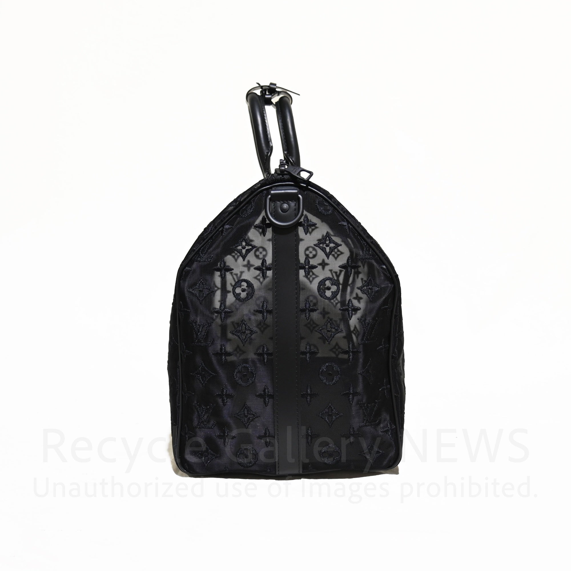 LOUIS VUITTON 2019 AW Virgil Abloh M53971 Monogram Mesh and Leather Boston Bag Keepall Bandouliere 50 / ルイ・ヴィトン ヴァージル・アブロー モノグラム メッシュ・レザー ボストンバッグ キーポル バンドリエール50