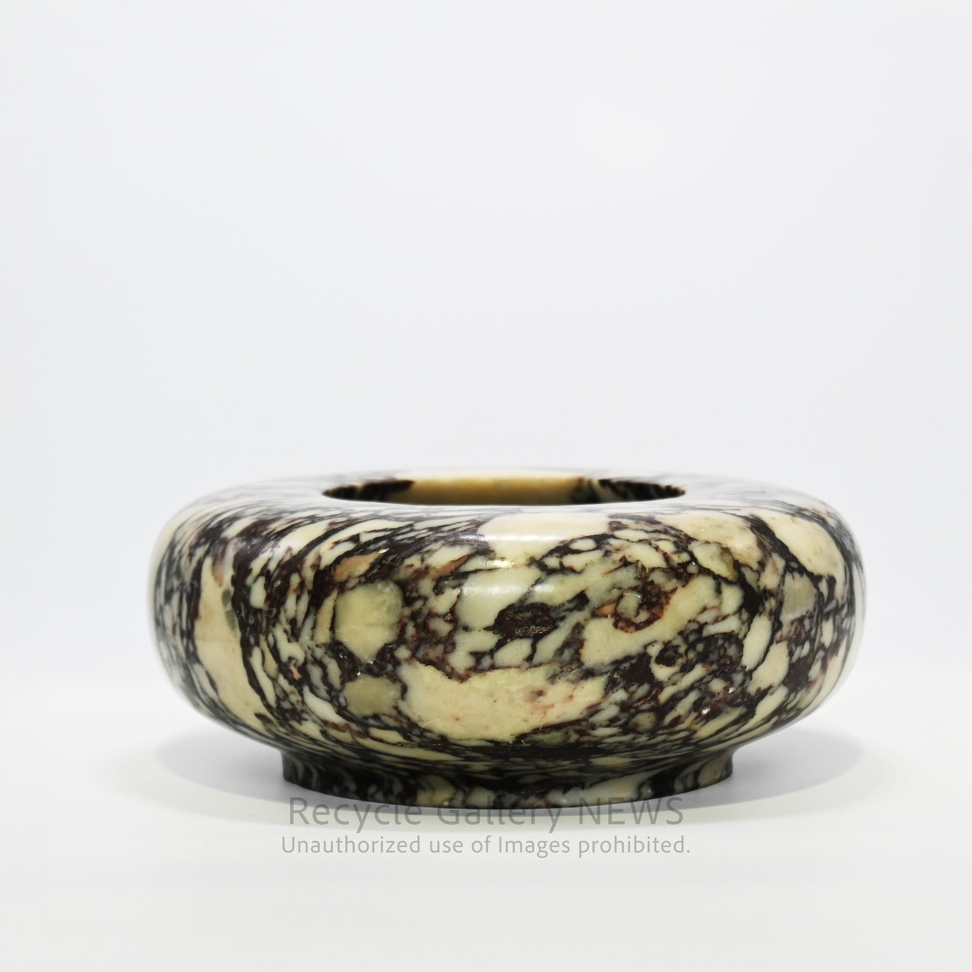 Marble Ashtray Black and White Natural Stone Accessory Tray / 大理石 灰皿 黒 白 マーブル 天然石 アクセサリートレー