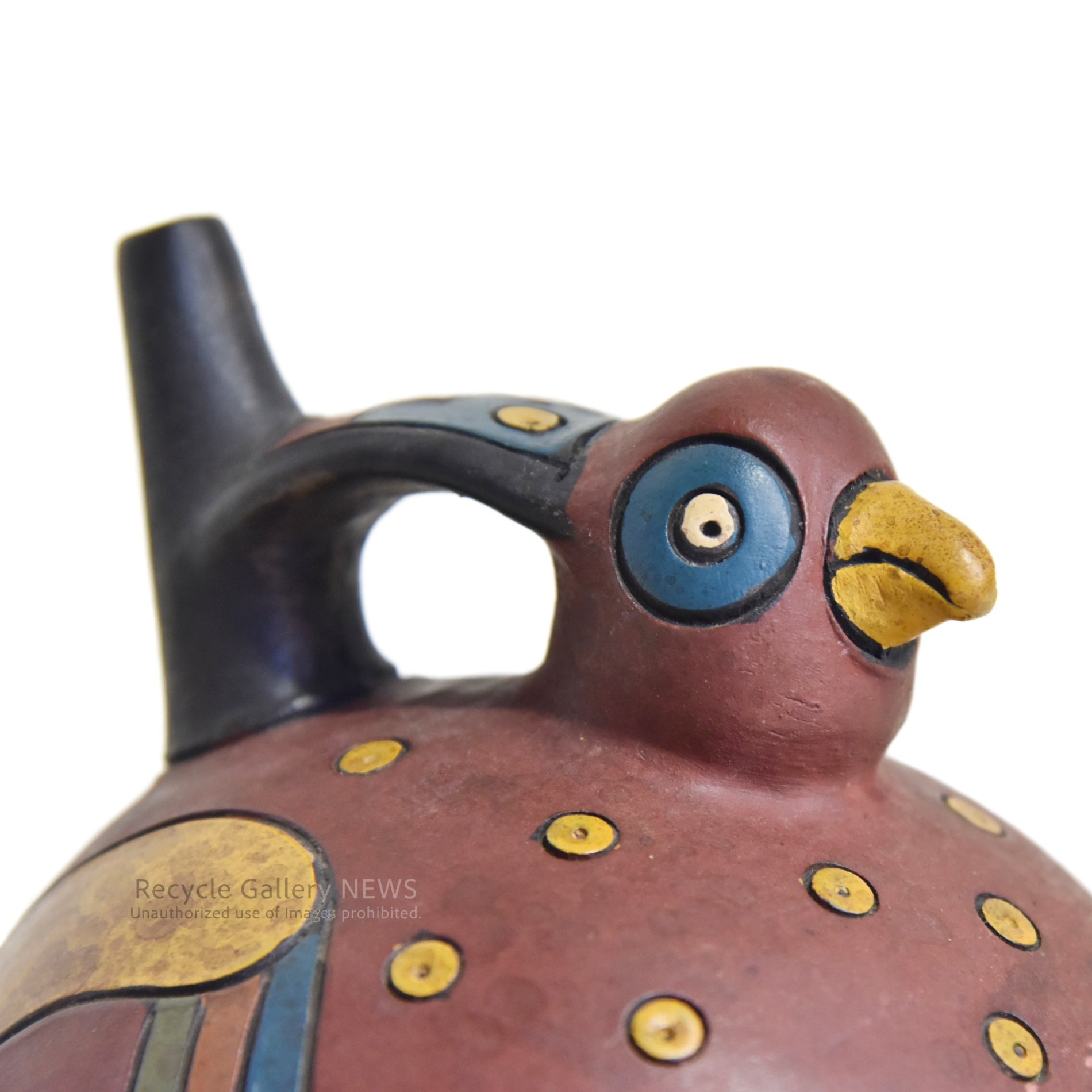 South America Bird Jug earthenware Stoneware Peru Fork art / 鳥型 鐙型注口土器 水差し 炻器 南米 ペルー フォークアート