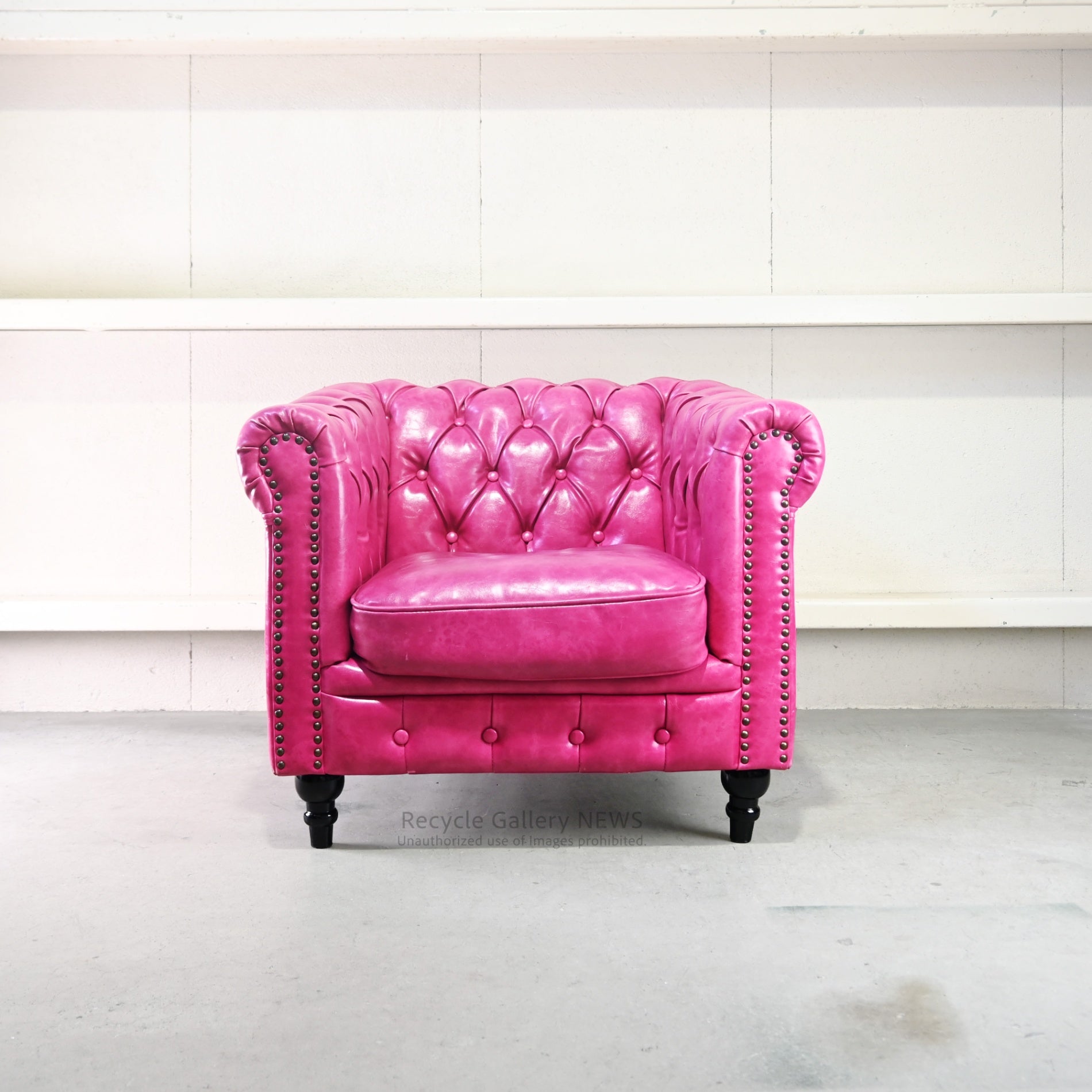 VINCENT Authentic British Chesterfield 1PSofa Industrial Style / ヴィンセント チェスターフィールド シングルソファー イギリス インダストリアル オーセンティック