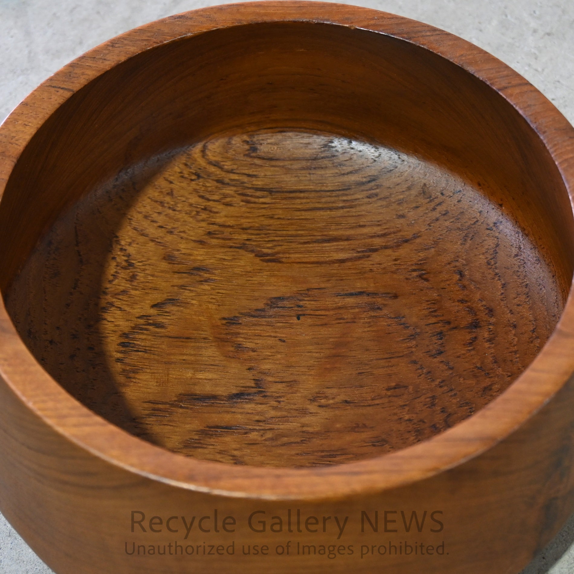 Teakwood Salad Bowl Tray Brown / チークウッド サラダボウル 小物入れ ブラウン